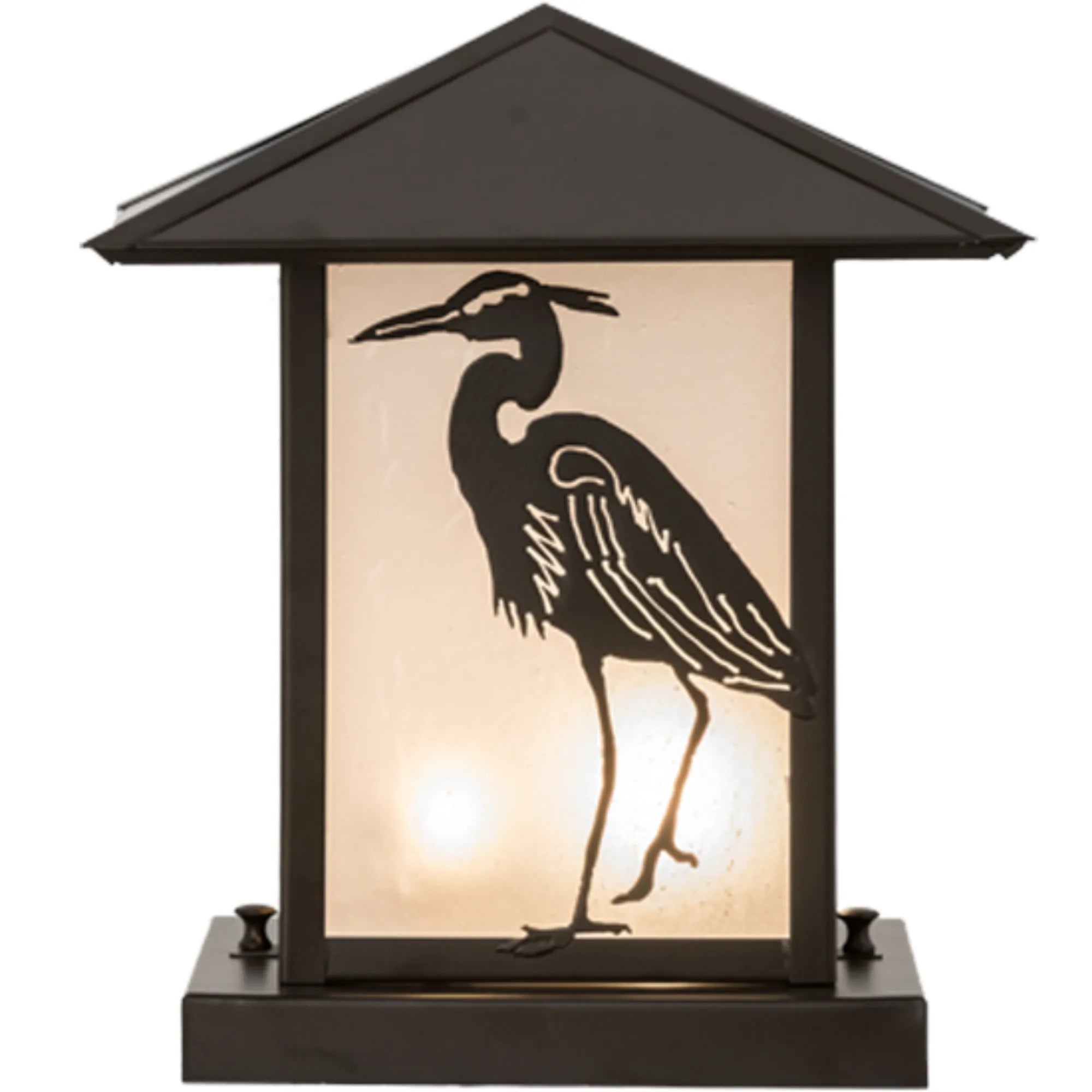 10" Square Heron Pier Mount – Oil Rubbed Bronze – Wet-Rated – Meyda Lighting