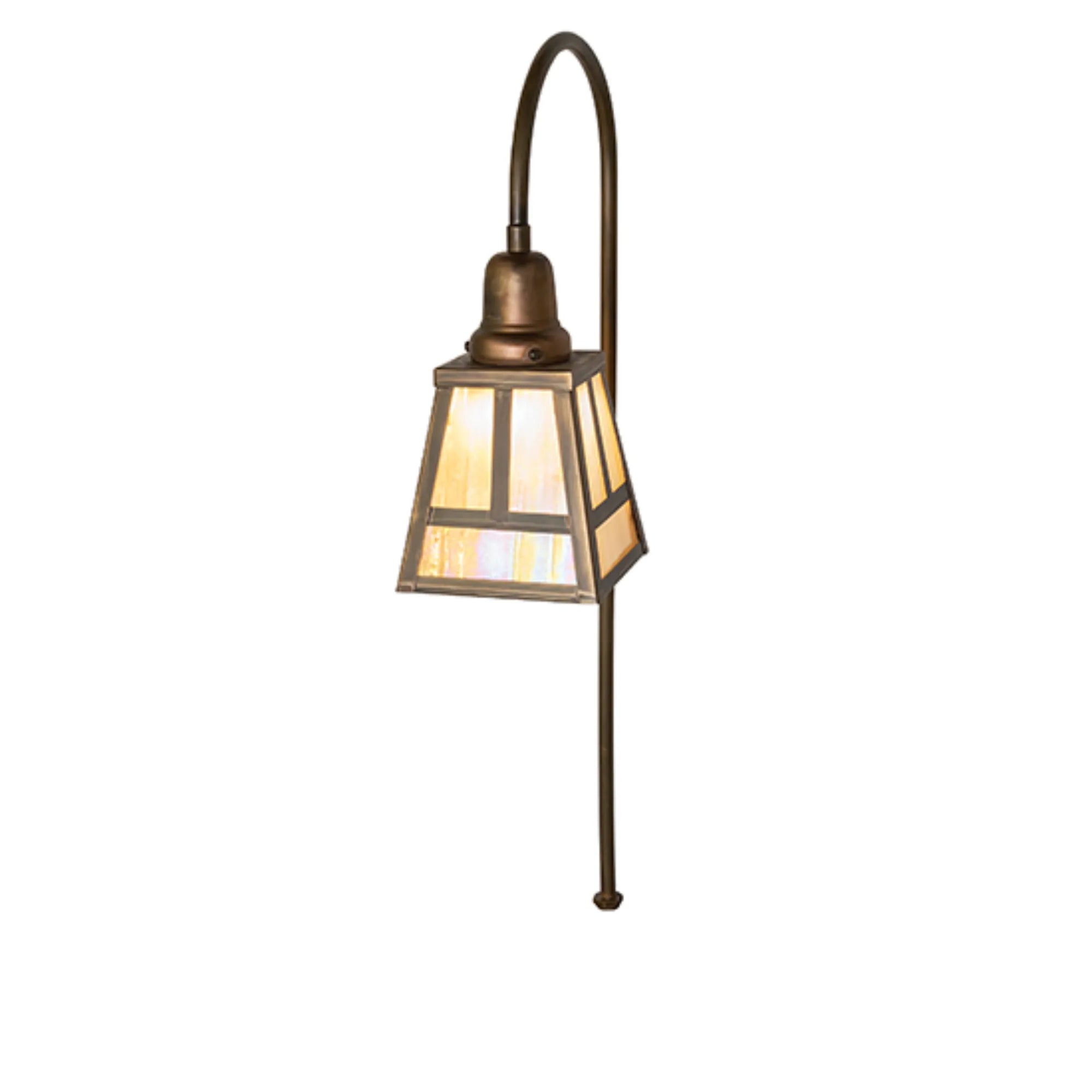 5.5" Square "T" Mission Shepherds Hook Landscape Fixture – Meyda Lighting