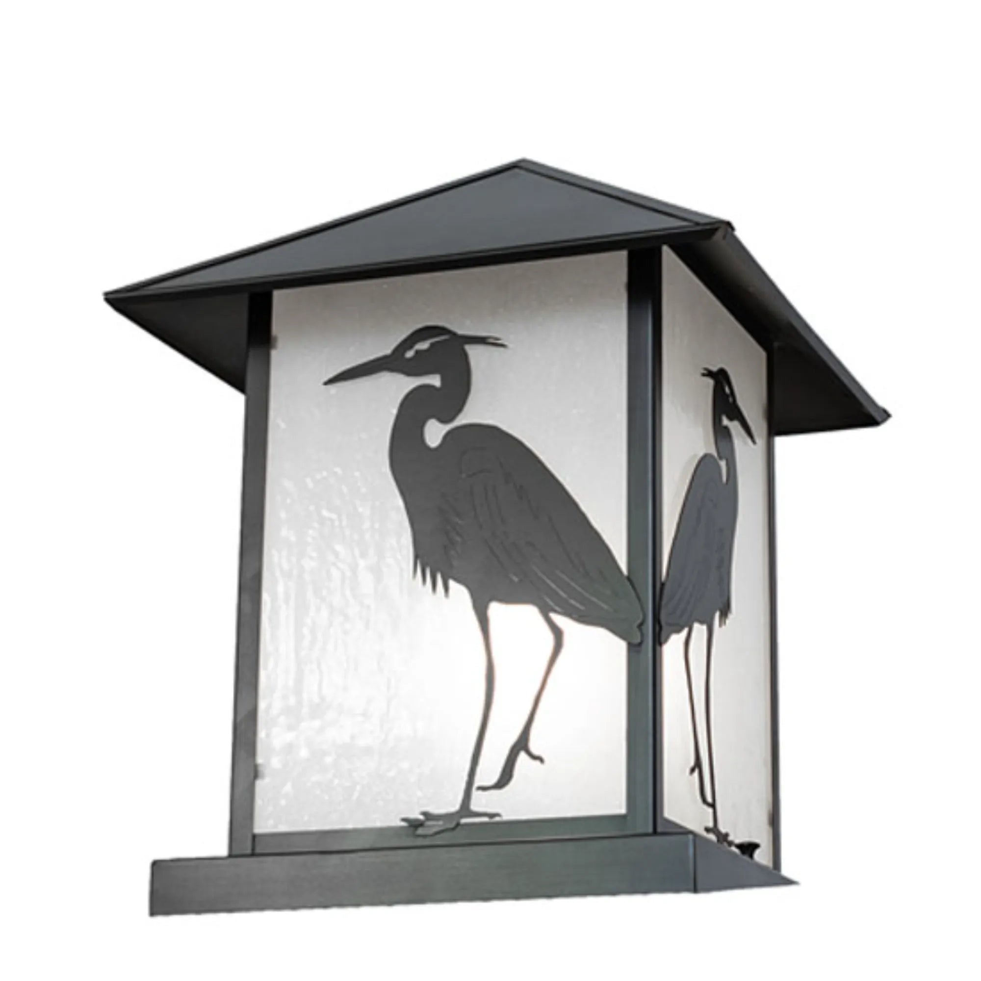 12" Square Seneca Heron Pier Mount – Craftsman Brown – Wet-Rated – Meyda Lighting