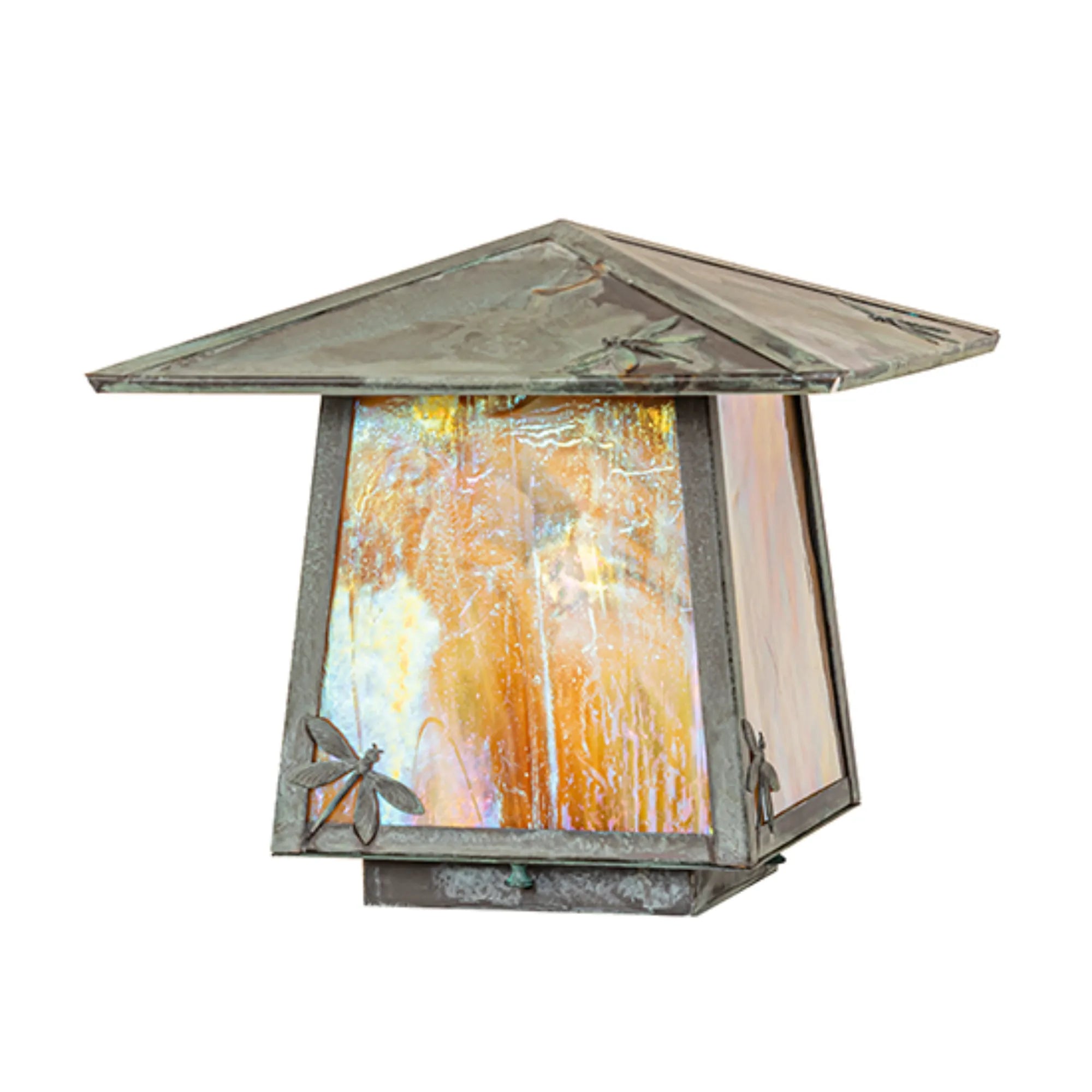 12" Square Stillwater Lotus Leaf and Dragonfly Deck Light – Meyda Lighting
