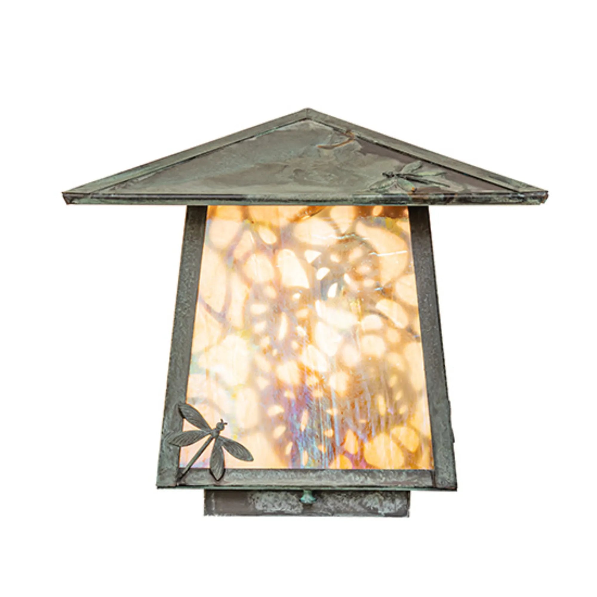 12" Square Stillwater Lotus Leaf and Dragonfly Deck Light – Meyda Lighting