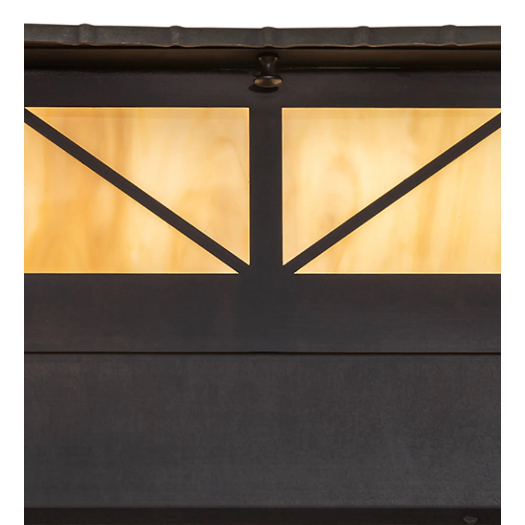 22" Square Durrant Pier Mount – Craftsman Brown – Travertine Idalight – Wet-Rated – Meyda Lighting