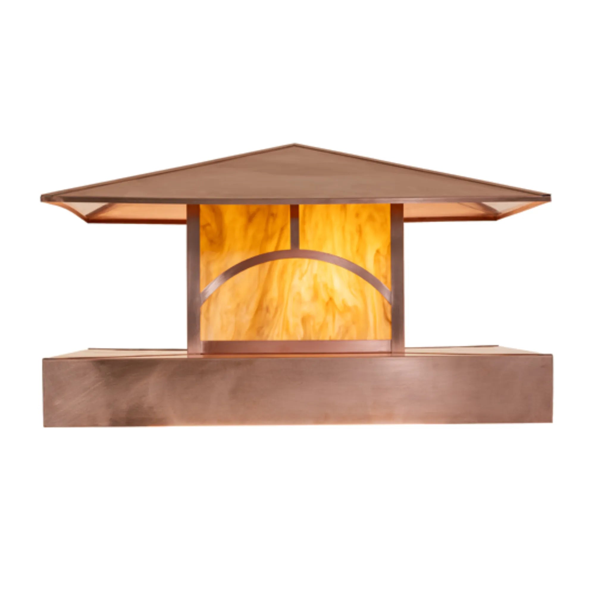 36" Square Seneca Hill Top Personalized Pier Mount – Vintage Copper – Wet-Rated – Meyda Lighting