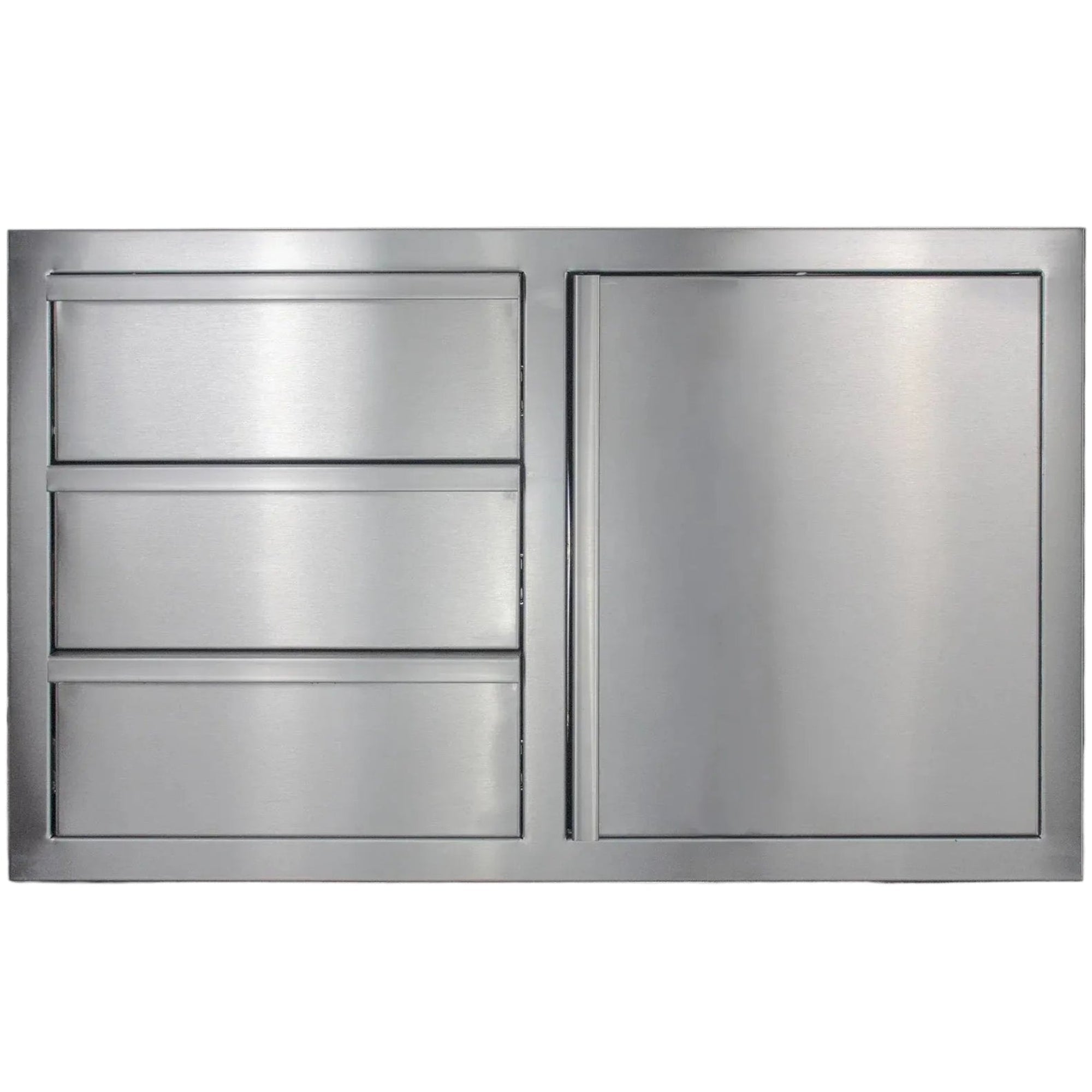 American Made Grills 36" Triple Drawer Combo (DC3-36-AMG) — 3 Drawers + Access Door, 304 SS, Flush Mount American Made Grills