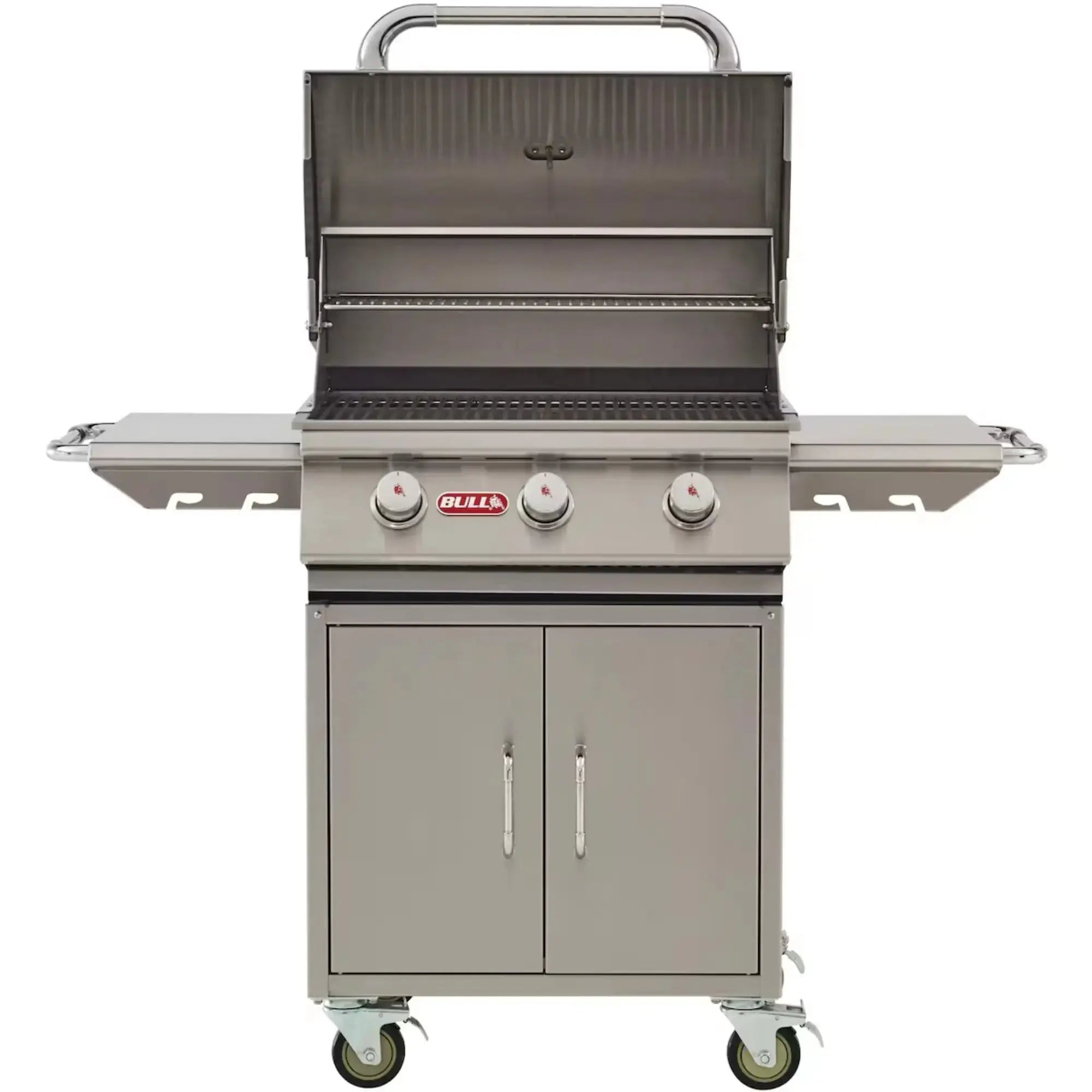 Bull Steer 24-Inch 3-Burner Freestanding Gas Grill with Cart Bull