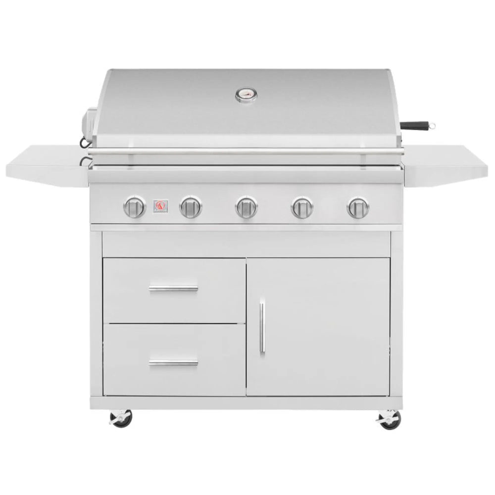 40-inch Sizzler Deluxe freestanding gas grill by Summerset — one of the best gas grills for backyard cooking at an accessible price