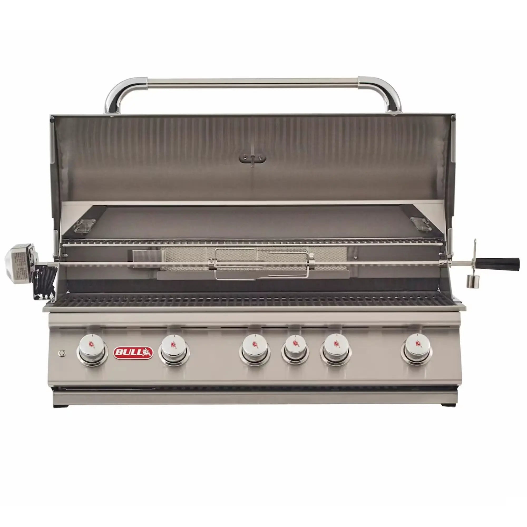Bull Brahma 38-Inch 5-Burner Built-In Gas Grill with Rotisserie Bull