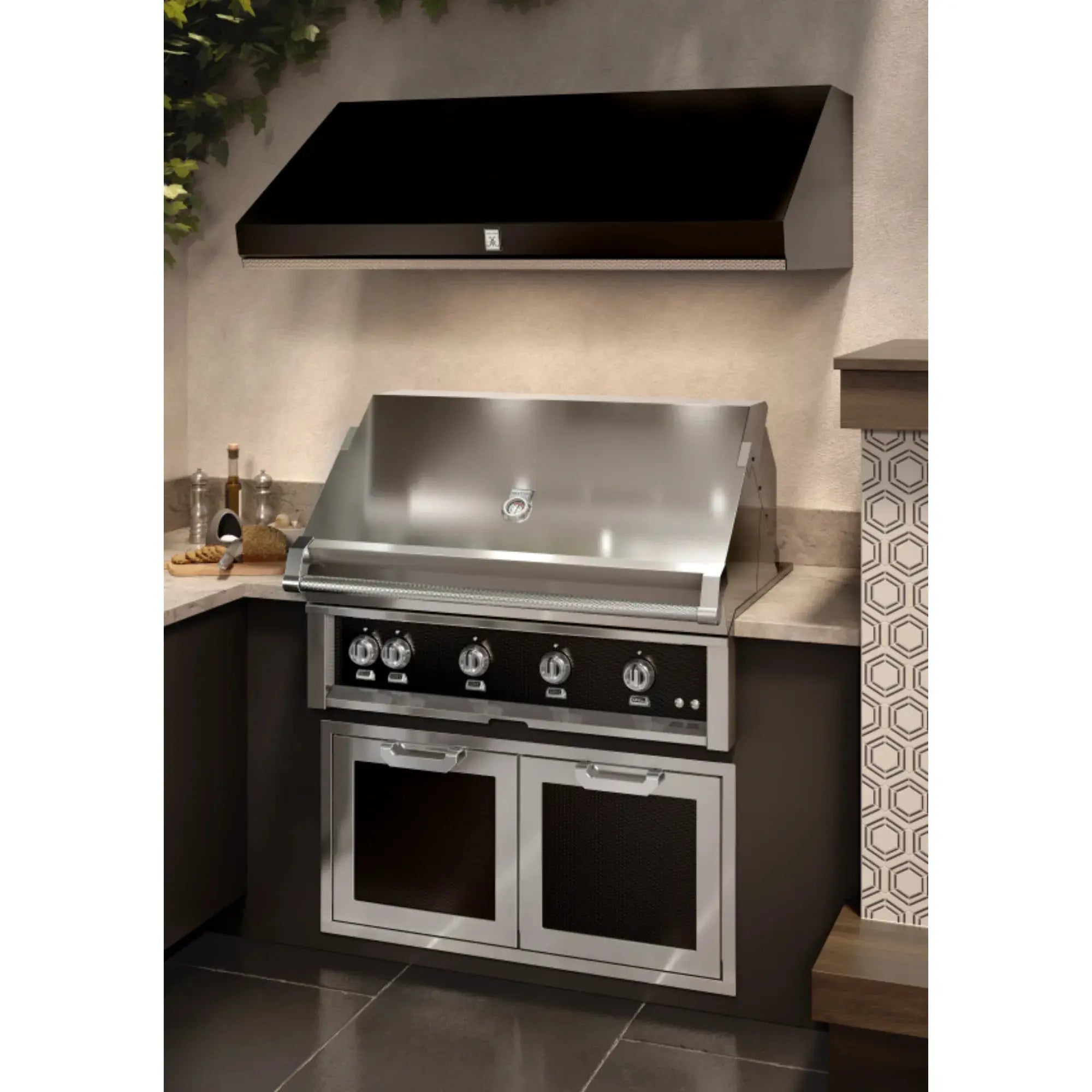 Hestan 42-Inch Built-In Gas Grill with Trellis Burners & Rotisserie – GABR42 Hestan