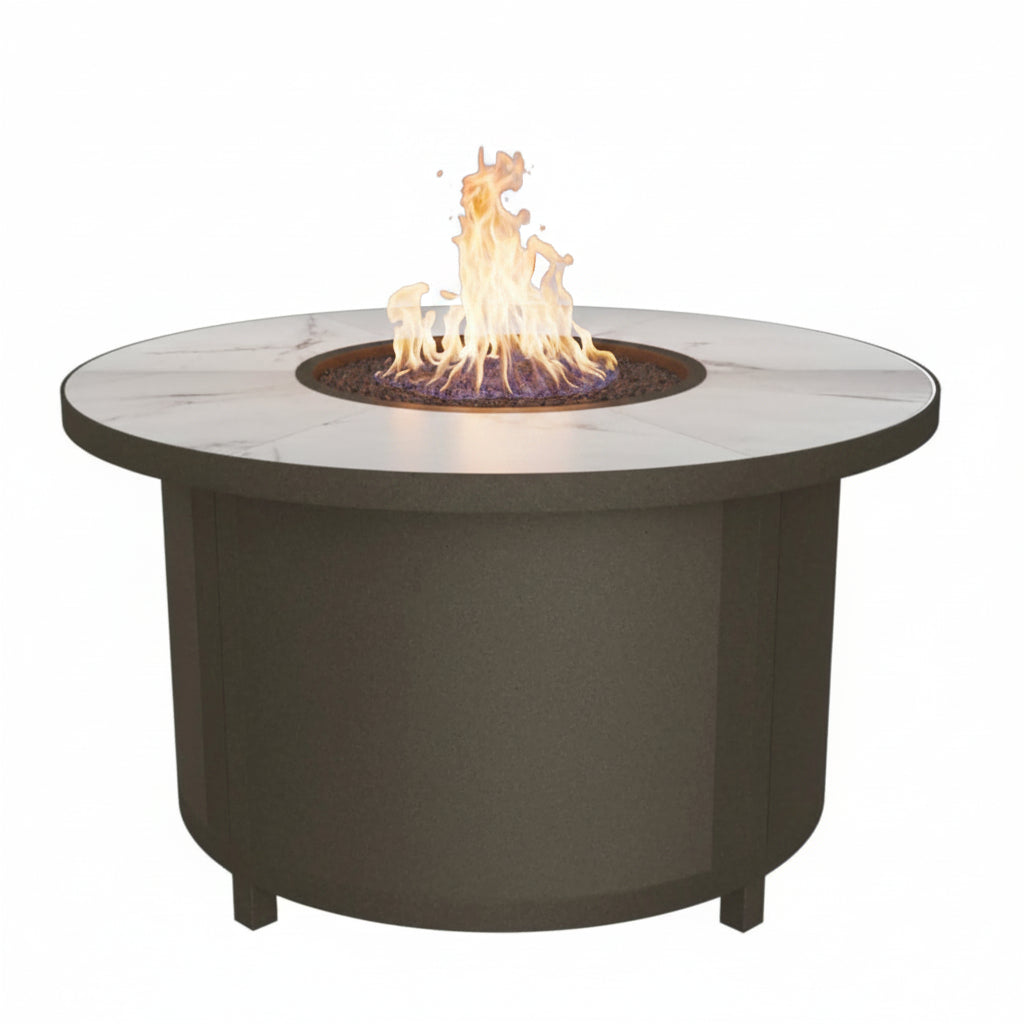 O.W. Lee Elba 42" Round Chat Height Gas Fire Pit Table — QS-5122-42RDC O.W. Lee