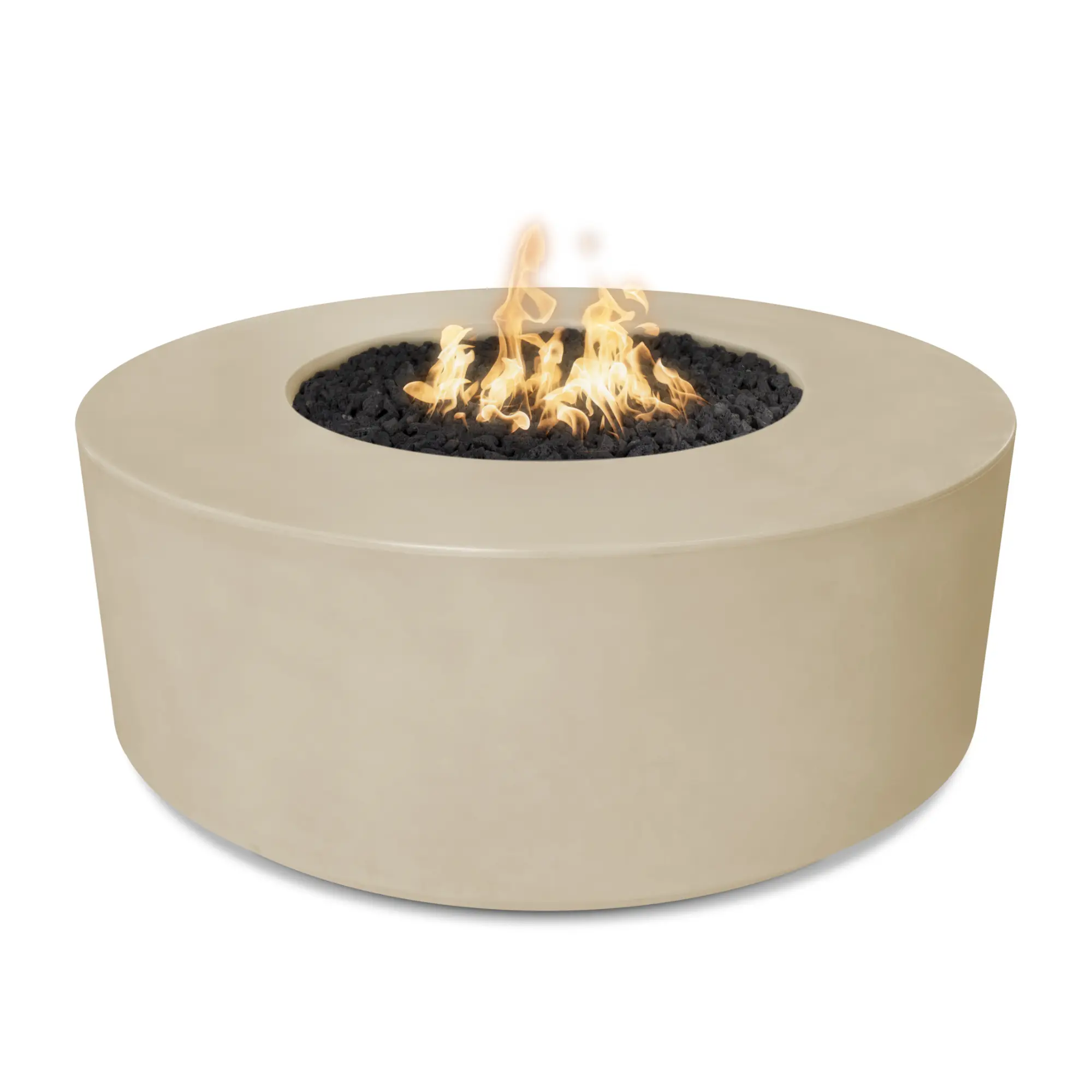 Florence 54" Round Concrete Gas Fire Pit – The Outdoor Plus