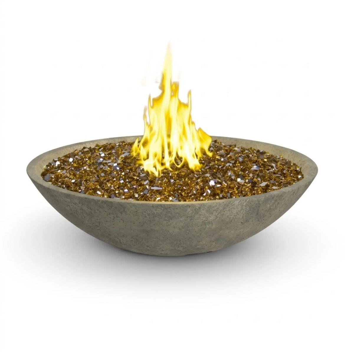 American Fyre Designs Marseille 48" Round GFRC Gas Fire Bowl American Fyre Designs