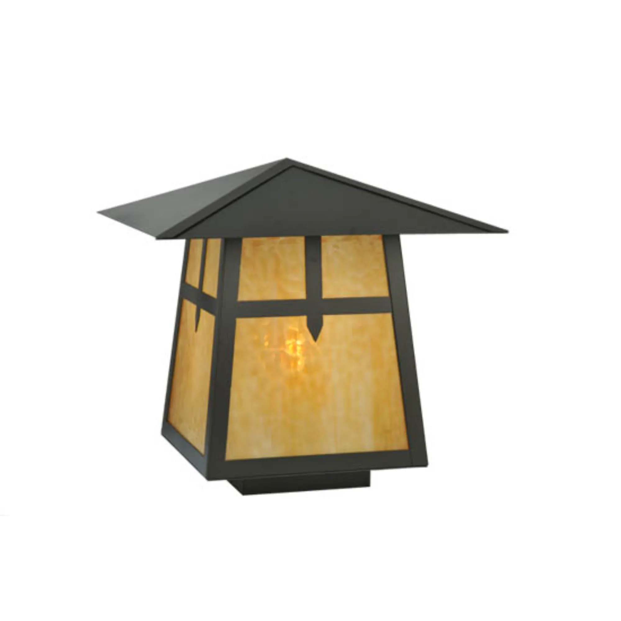 20"Sq Stillwater Cross Mission Pier Mount – Timeless Bronze – Wet-Rated – Meyda Lighting