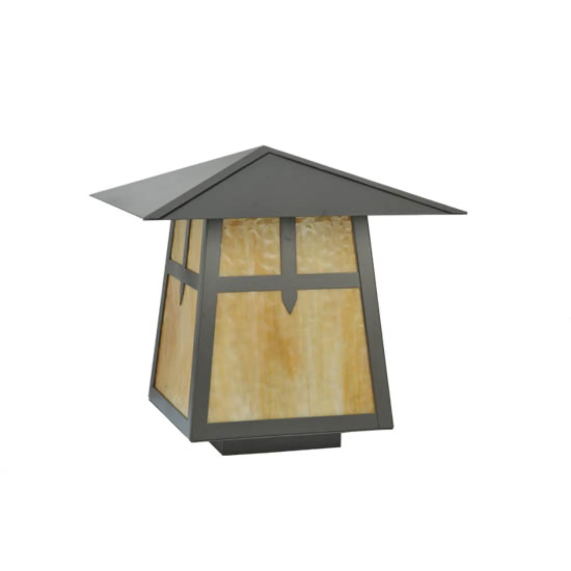 20"Sq Stillwater Cross Mission Pier Mount – Timeless Bronze – Wet-Rated – Meyda Lighting