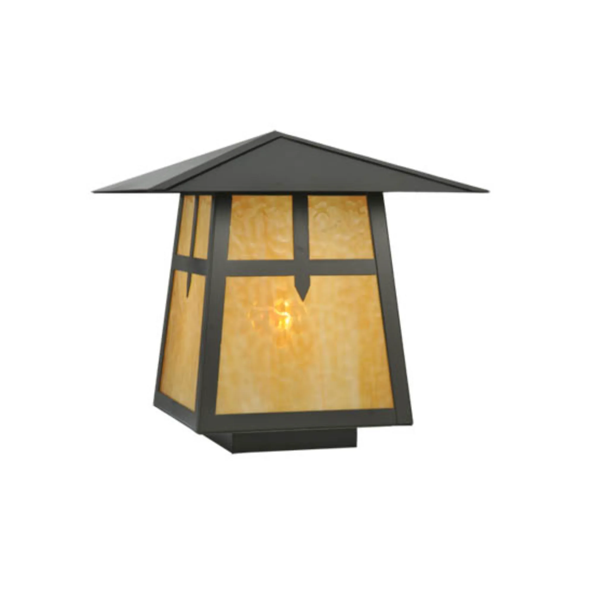 20"Sq Stillwater Cross Mission Pier Mount – Timeless Bronze – Wet-Rated – Meyda Lighting
