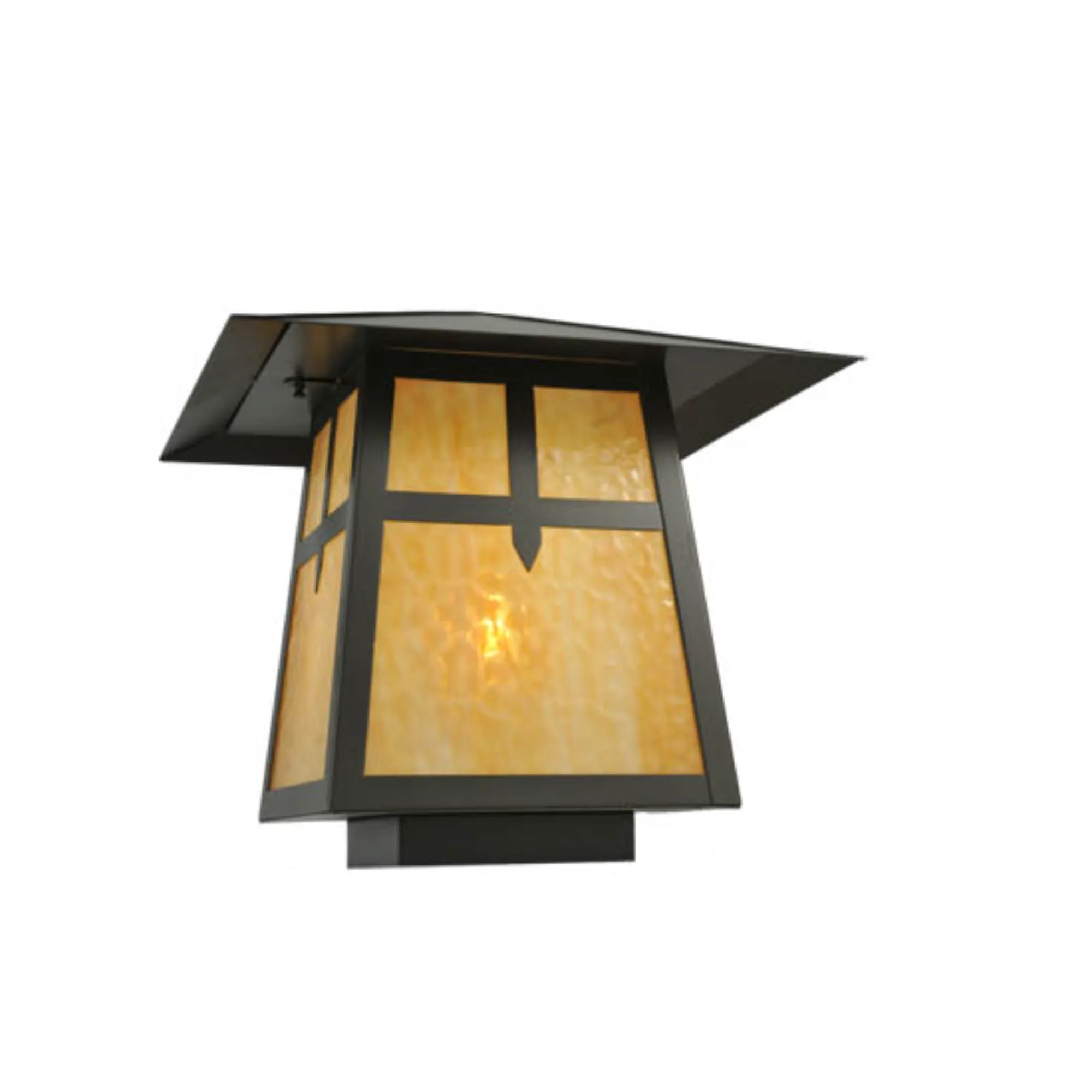 20"Sq Stillwater Cross Mission Pier Mount – Timeless Bronze – Wet-Rated – Meyda Lighting