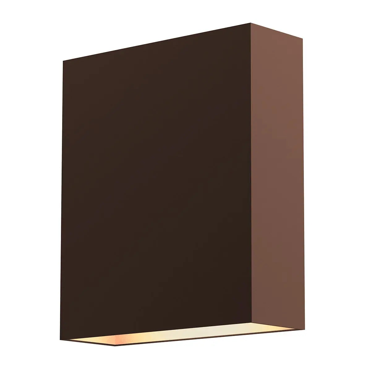 Flat Box™ Wall Sconce - Textured Bronze - 7" H 6" W - Sonneman