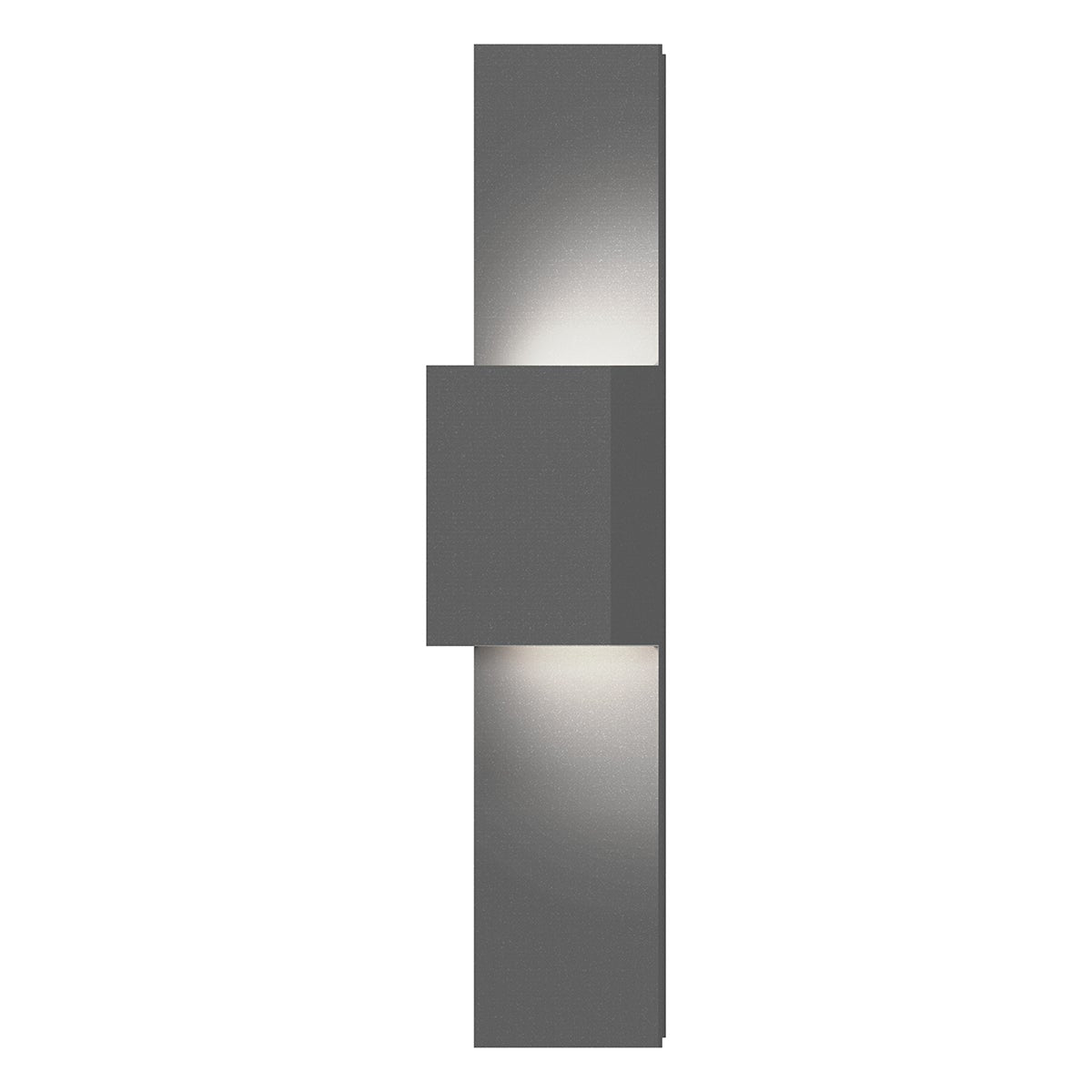 Flat Box™ Wall Sconce - Textured Gray - 25" H 6" W - Sonneman