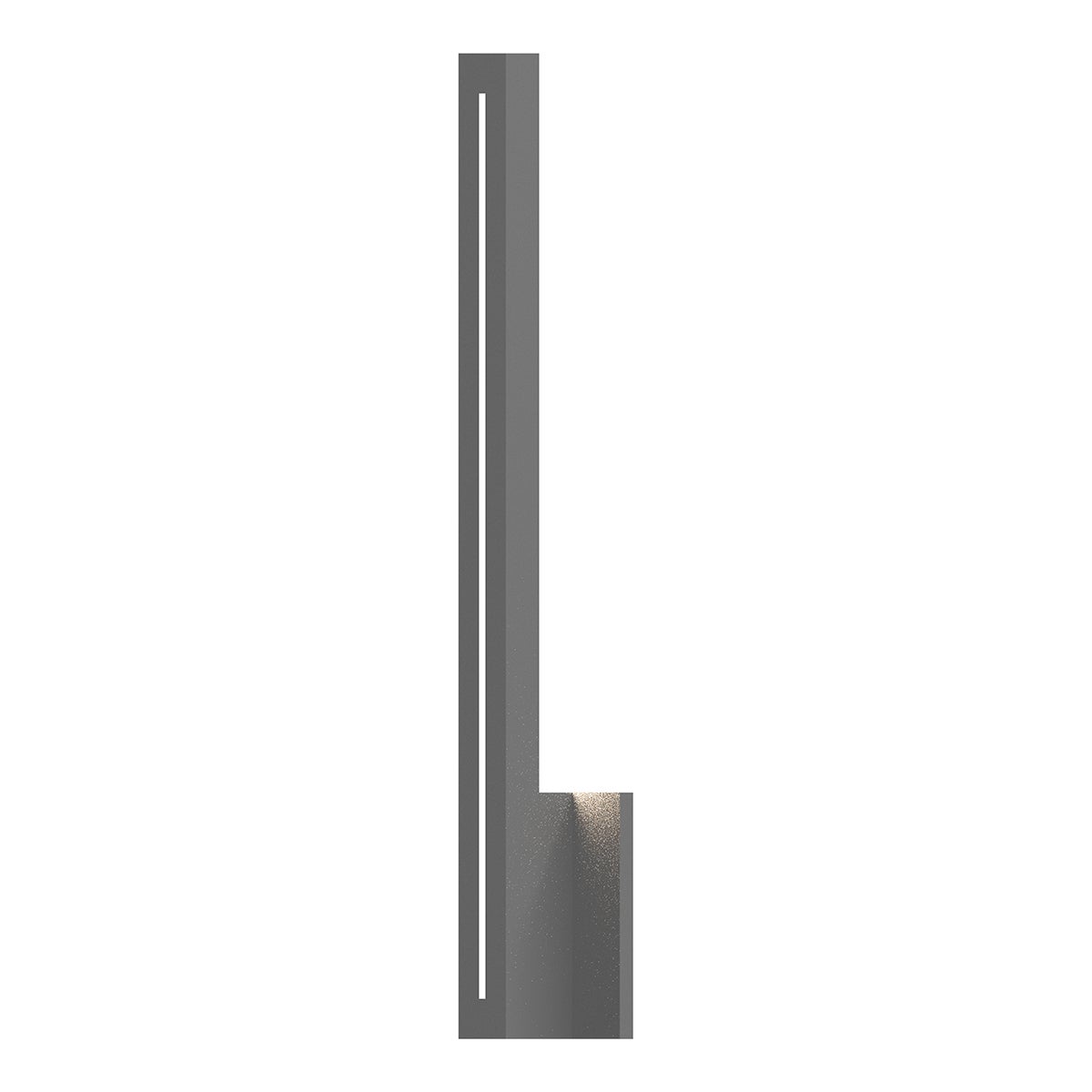 Stripe™ Wall Sconce - Textured Gray - 24" H 1.5" W - Sonneman