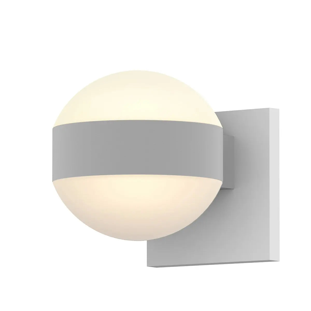 REALS Wall Sconce - Texture White - 5" H 5" W - Sonneman