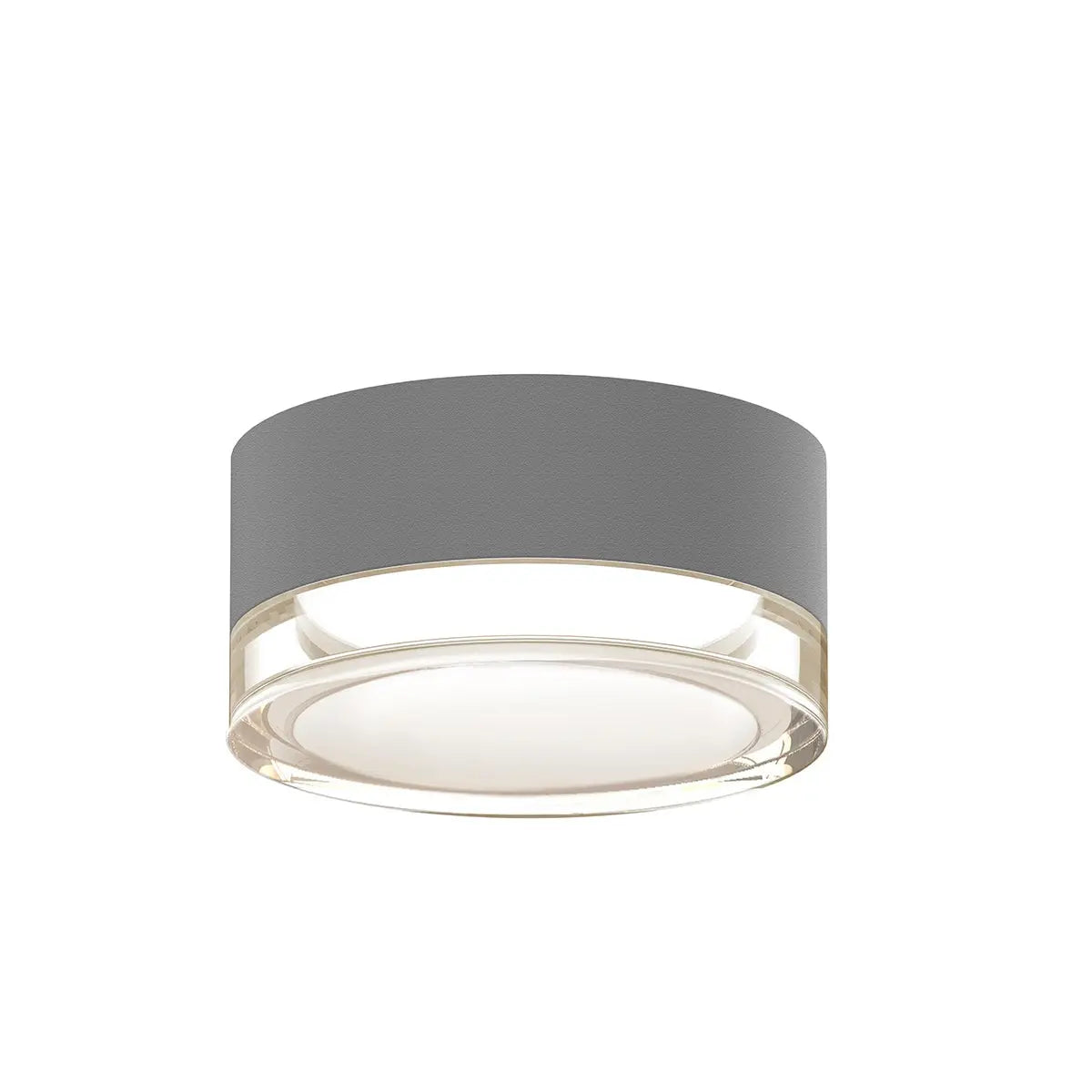 REALS Surface Mount - Flush Mount - Textured Gray - 2.5" H 5" W - Sonneman