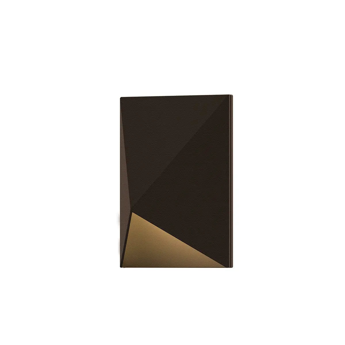 Triform Compact Wall Sconce - Textured Bronze - 4.5" H 3.5" W - Sonneman