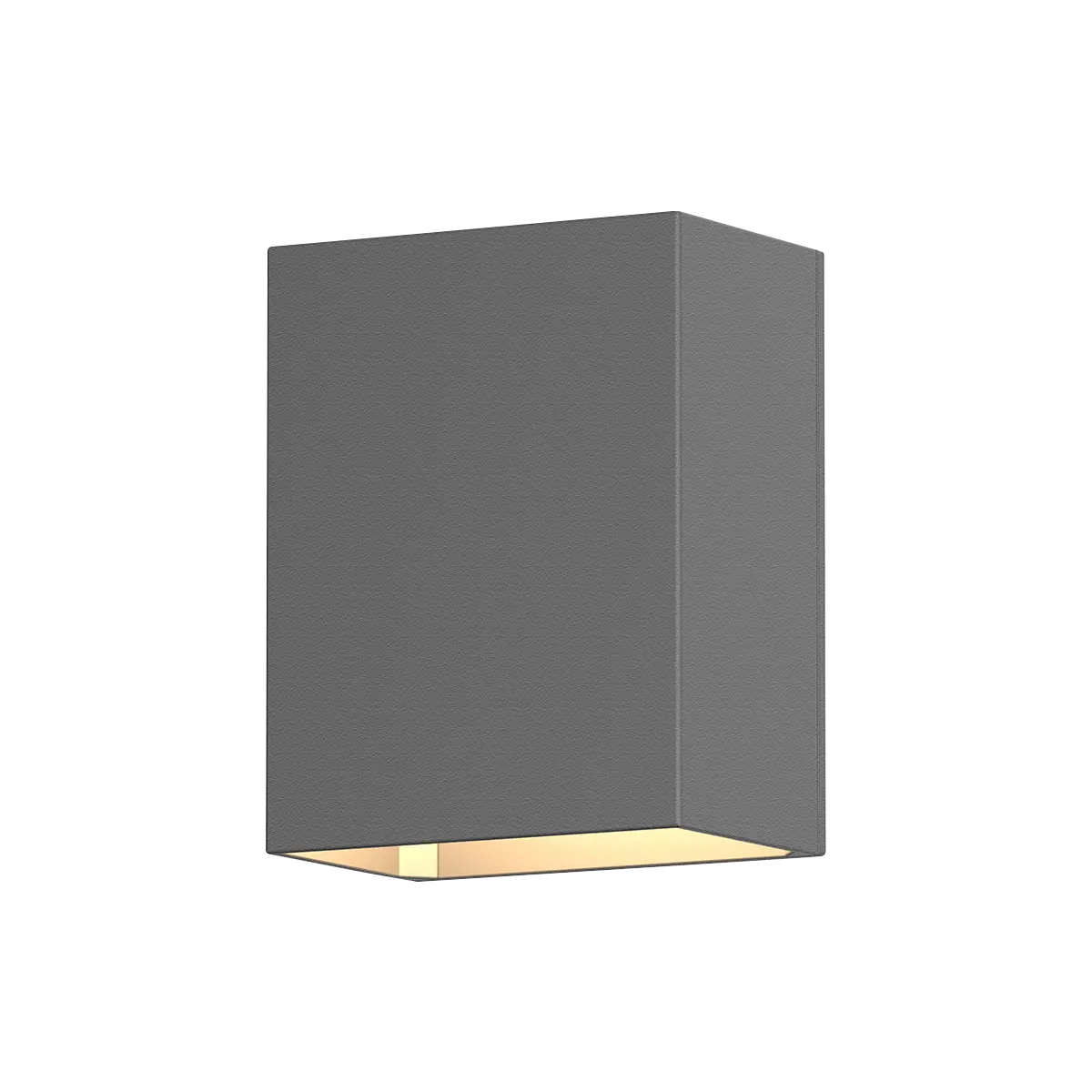 Box Wall Sconce - Textured Gray - 4.5" H 3.5" W - Sonneman