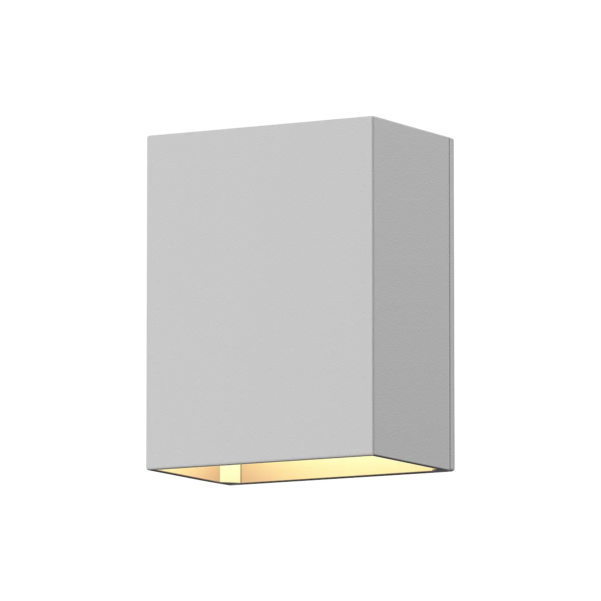 Box Wall Sconce - Texture White - 4.5" H 3.5" W - Sonneman