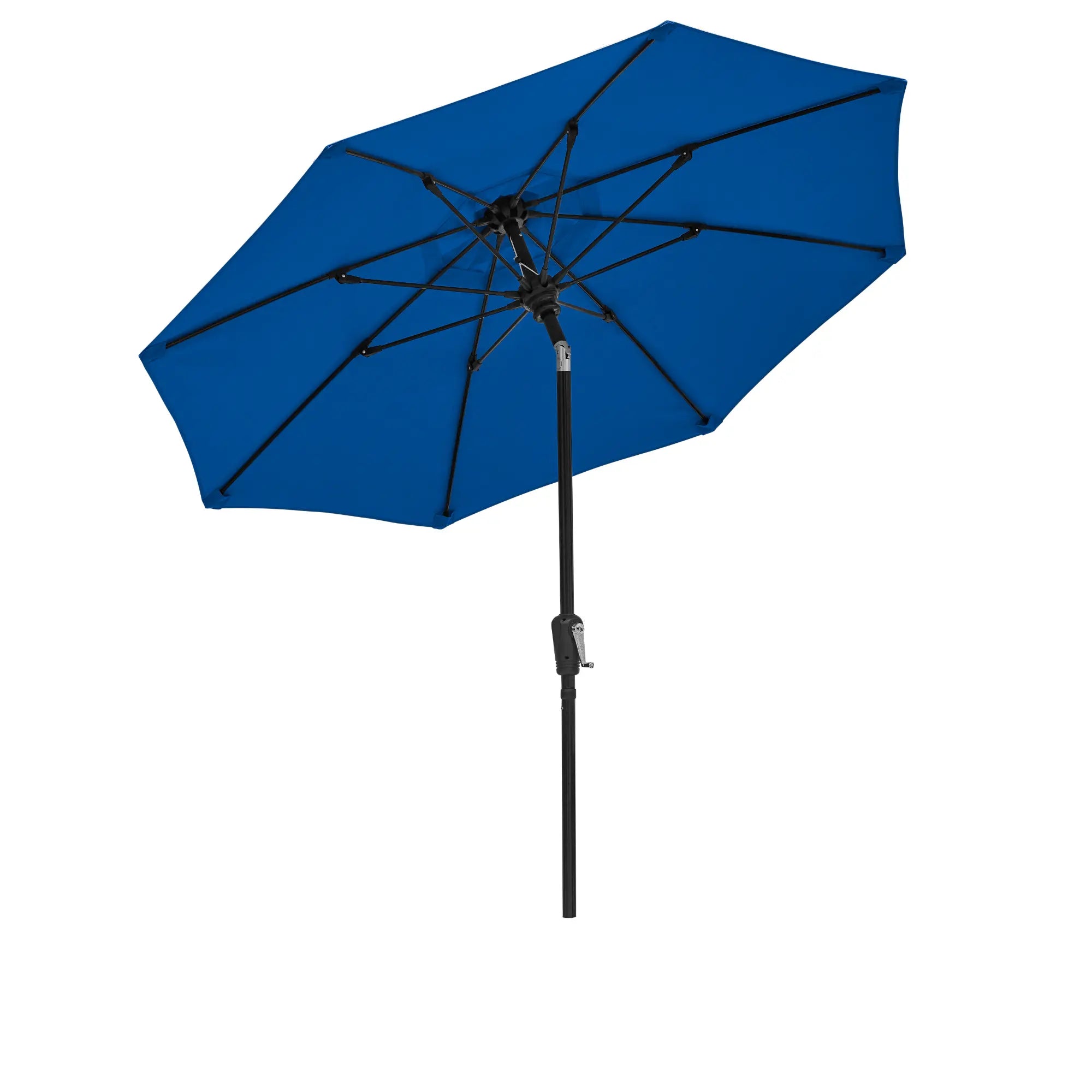 FiberBuilt 7.5' Oct Market Umbrella – Crank Lift & Push-Button Tilt – Marine-Grade Solution-Dyed Acrylic Canopy