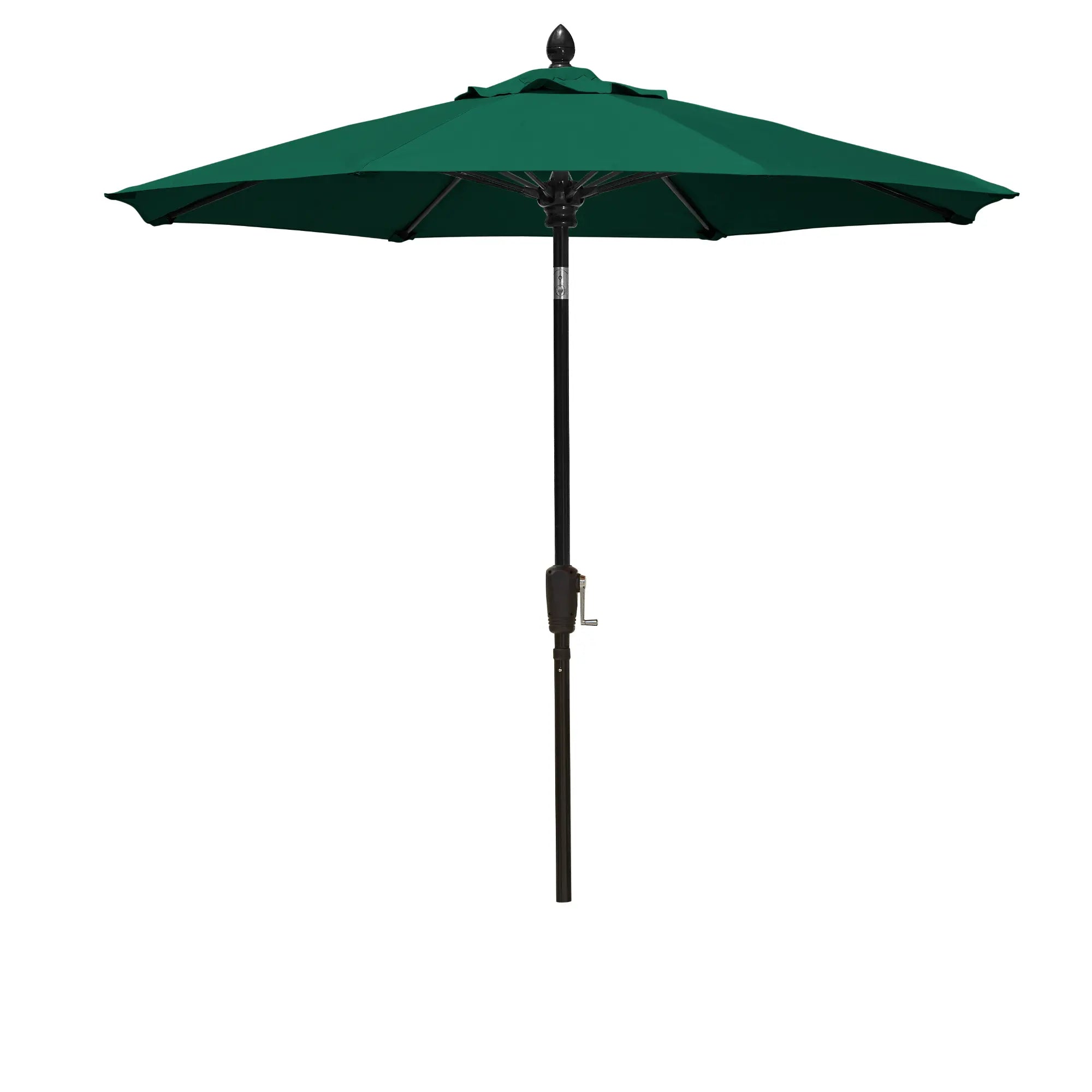 FiberBuilt 7.5' Oct Market Umbrella – Crank Lift & Push-Button Tilt – Marine-Grade Solution-Dyed Acrylic Canopy