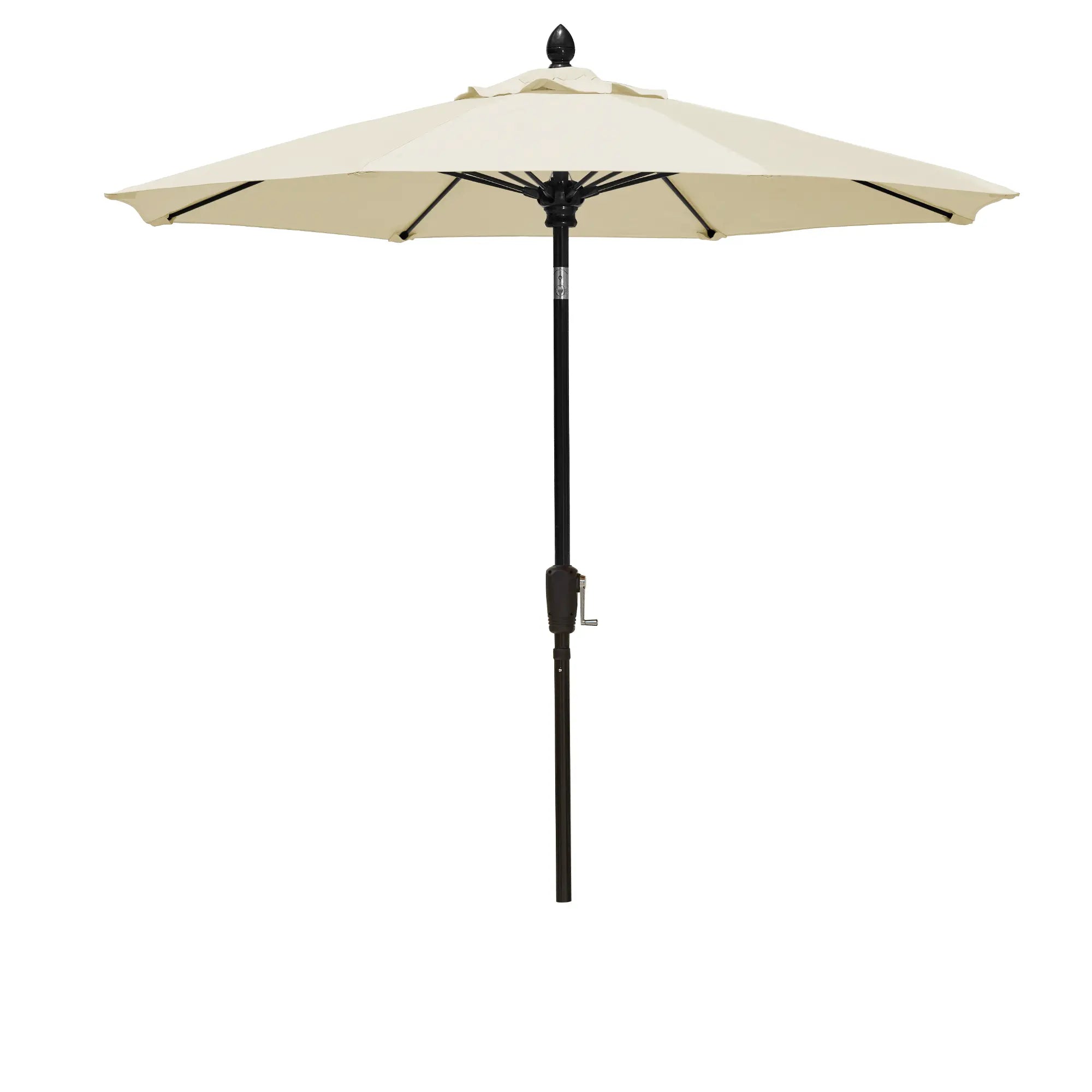 FiberBuilt 7.5' Oct Market Umbrella – Crank Lift & Push-Button Tilt – Marine-Grade Solution-Dyed Acrylic Canopy