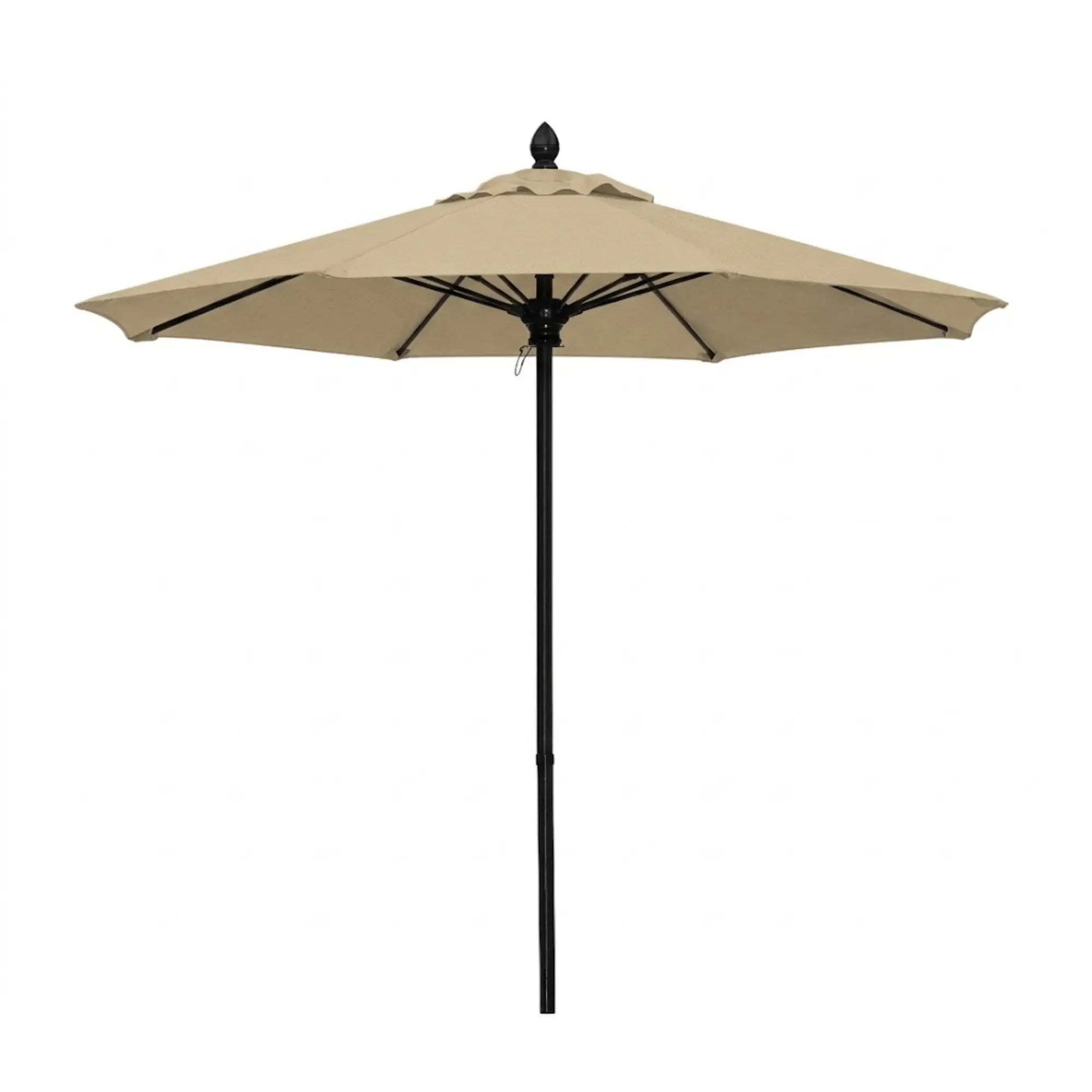 FiberBuilt 7.5' Oct Market Umbrella – Push-Up & Pin Lift – Marine-Grade Solution-Dyed Acrylic Canopy