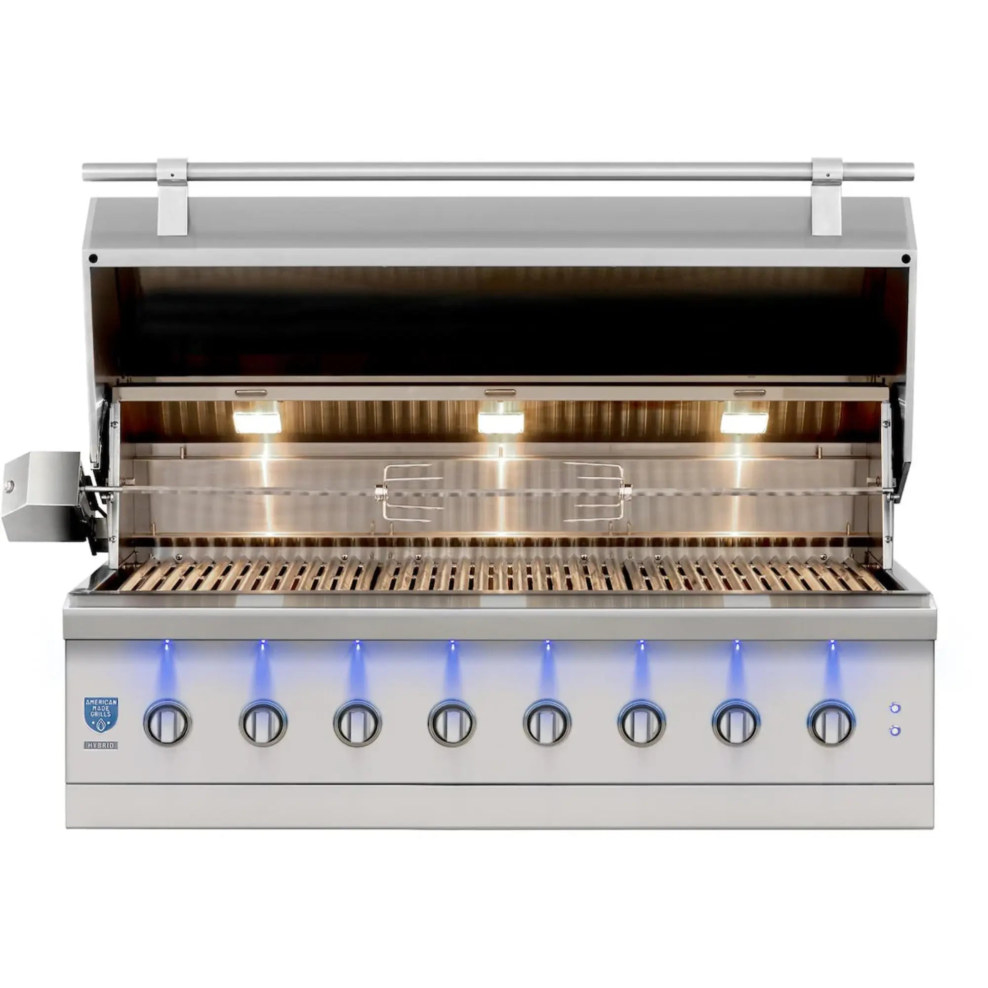 American Made Grills Encore 54-Inch Built-In Hybrid Grill — 176,000 BTU | Gas, Charcoal & Wood | Made in USA American Made Grills