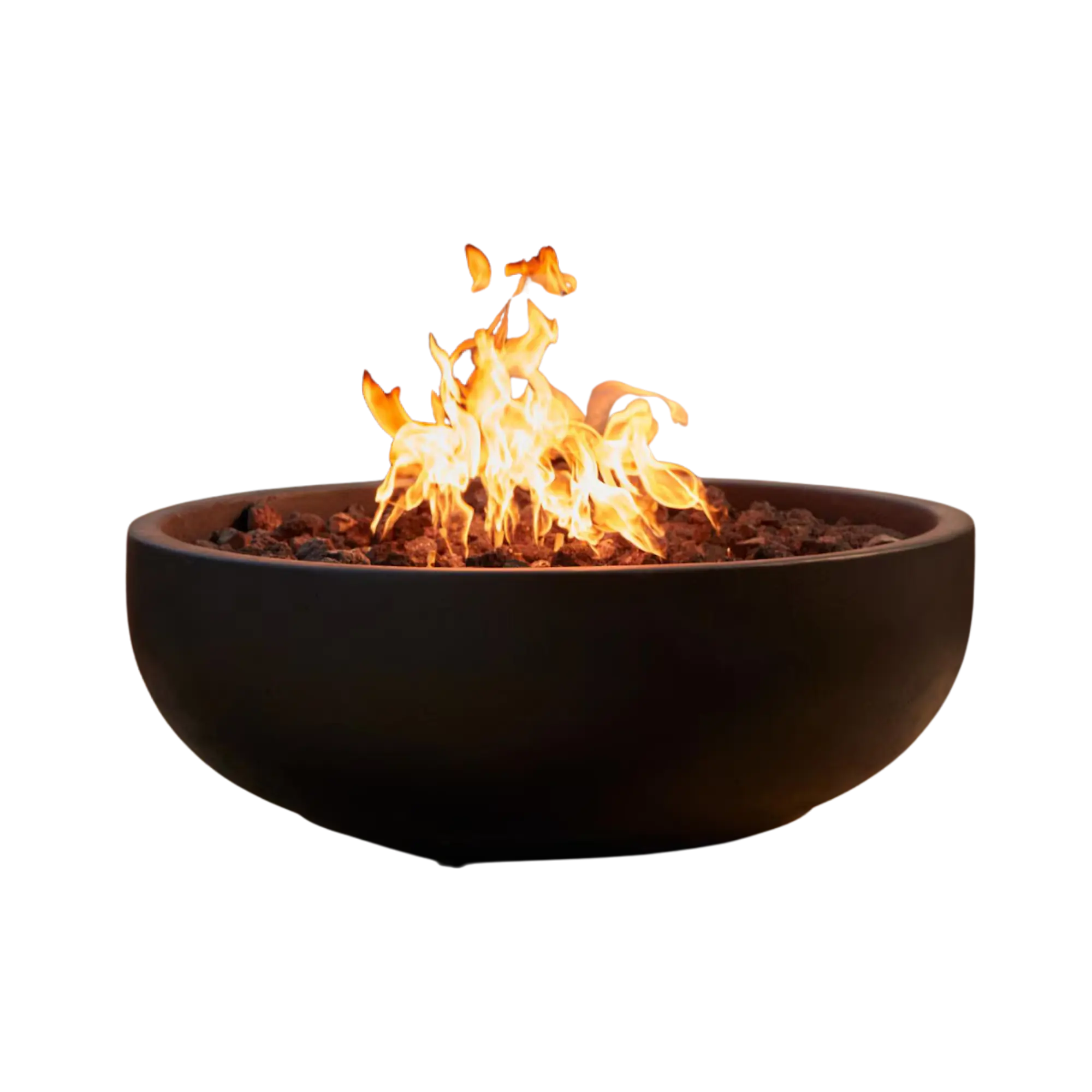 Blaze 38" Round Concrete Fire Bowl – Natural Gas – BLZ-38-FBOWL-NG
