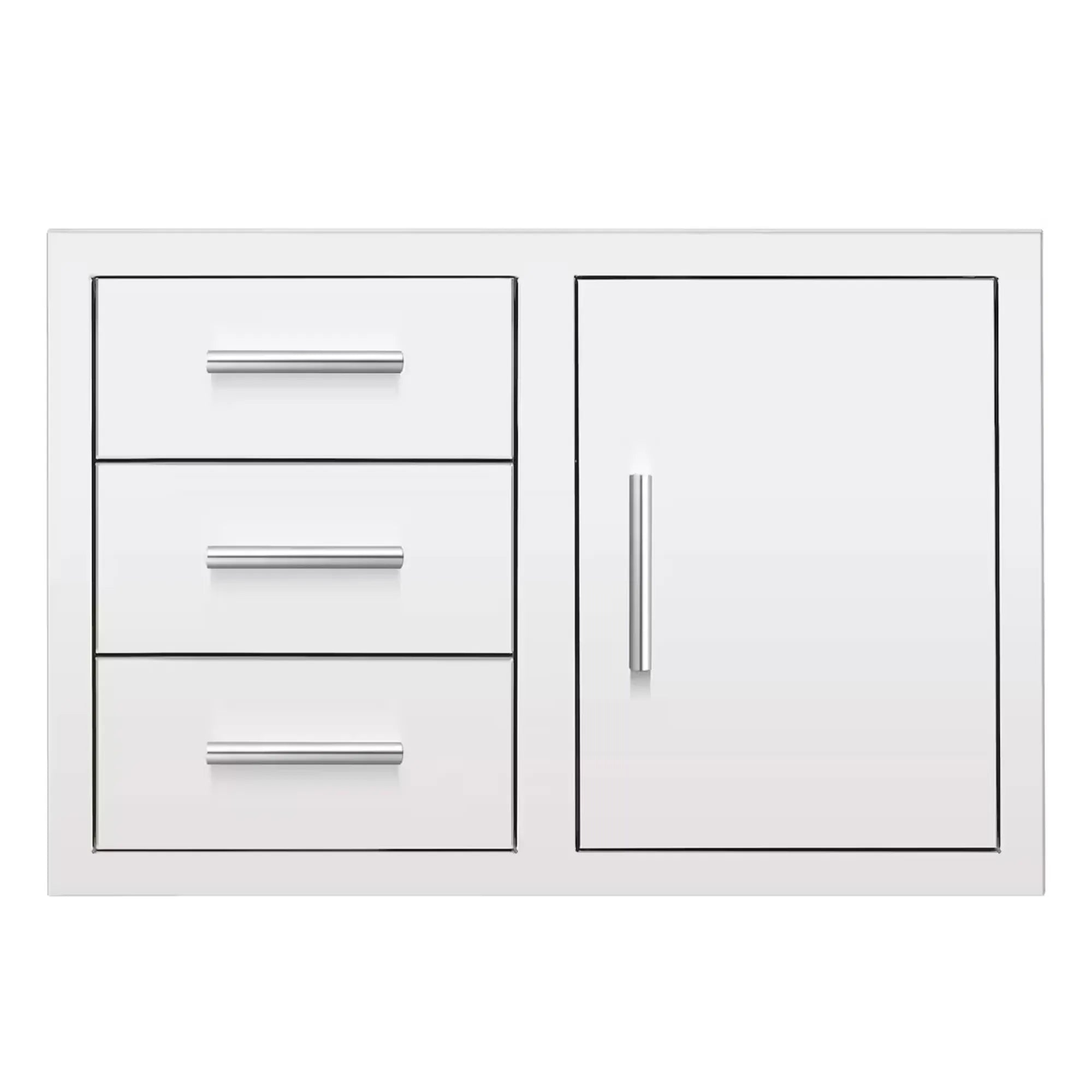 Summerset 33" 3-Drawer & Access Door Combo — 304 SS, Soft-Close, Hidden Hinge | DC3-33 Summerset