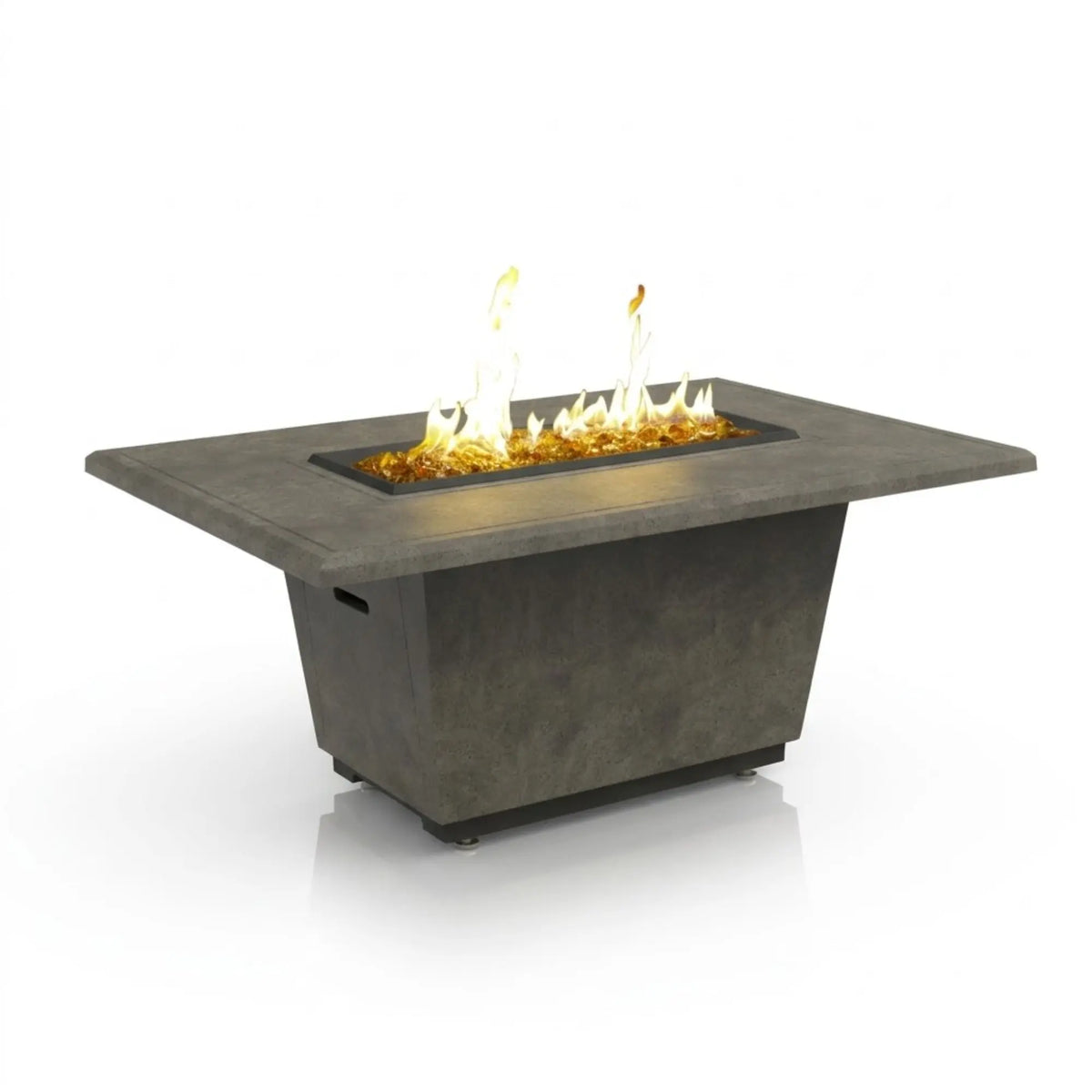 American Fyre Designs Cosmopolitan Rectangle 54" Rectangular GFRC Gas Fire Pit Table American Fyre Designs