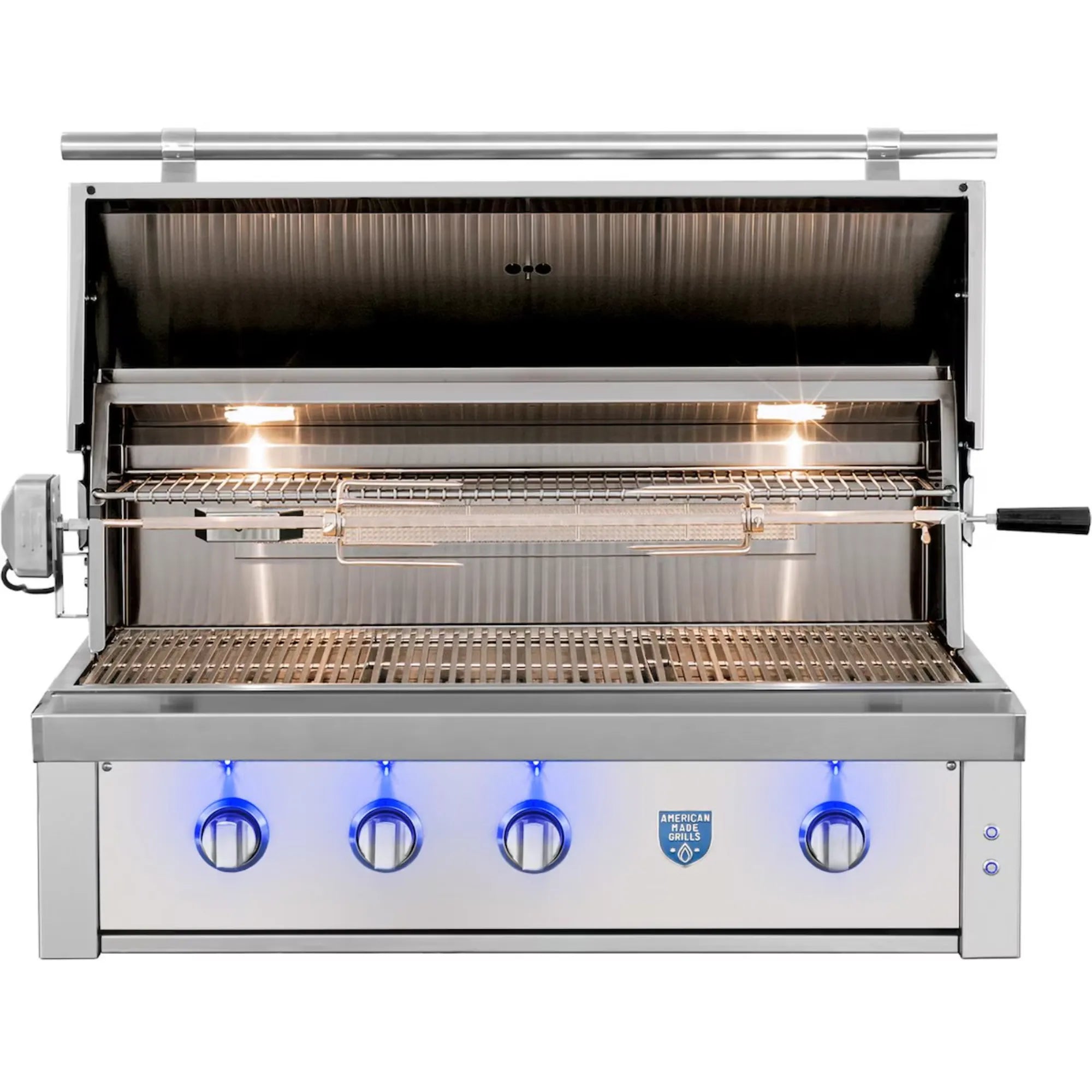 American Made Grills Estate Freedom 42" 3-Burner Built-In Gas Grill — 93,000 BTU w/ Ceramic Briquettes — EST42-FR American Made Grills