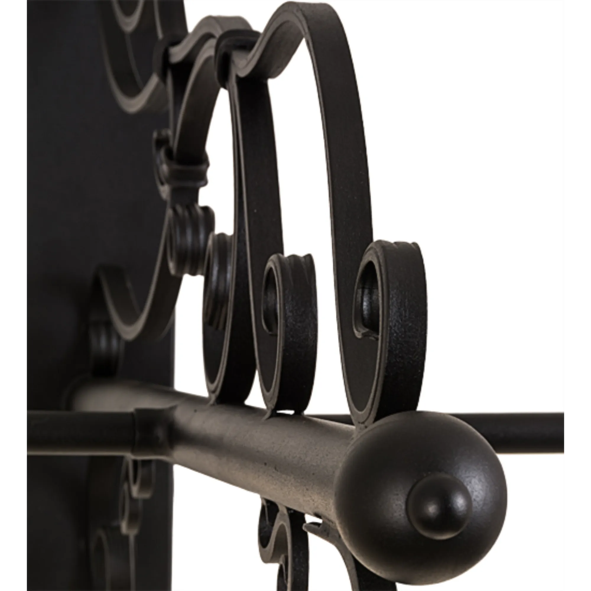 30"W Nimske 2 LT Hanging Sign Bracket – Textured Black – Wet-Rated – Meyda Lighting