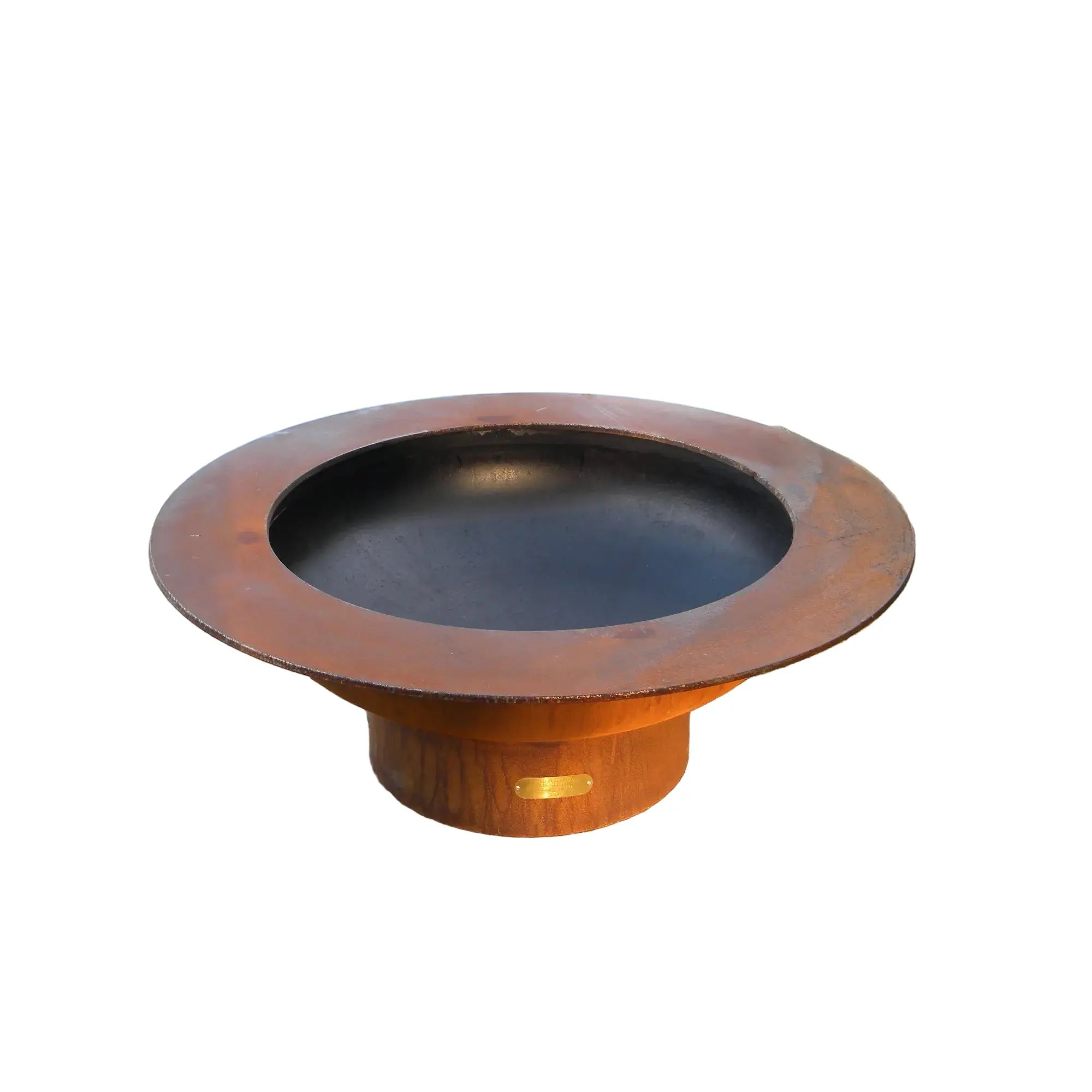 Saturn 41″ Round Wood Fire Pit – Carbon Steel by Fire Pit Art Fire Pit Art