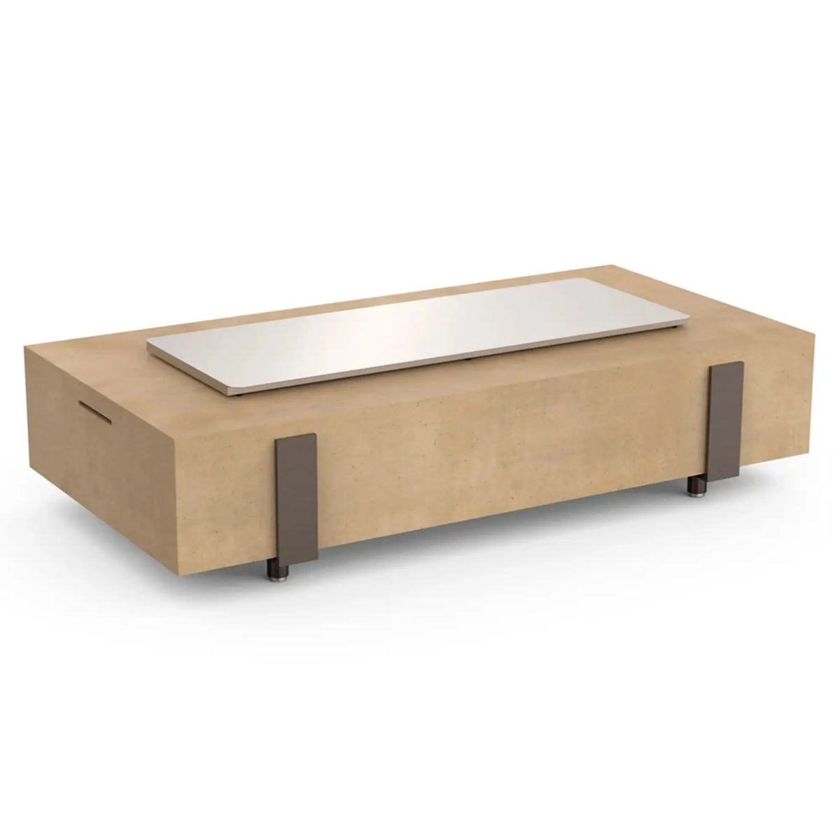 American Fyre Designs Stainless Steel Cover for Iron Saddle Long Firetable American Fyre Designs