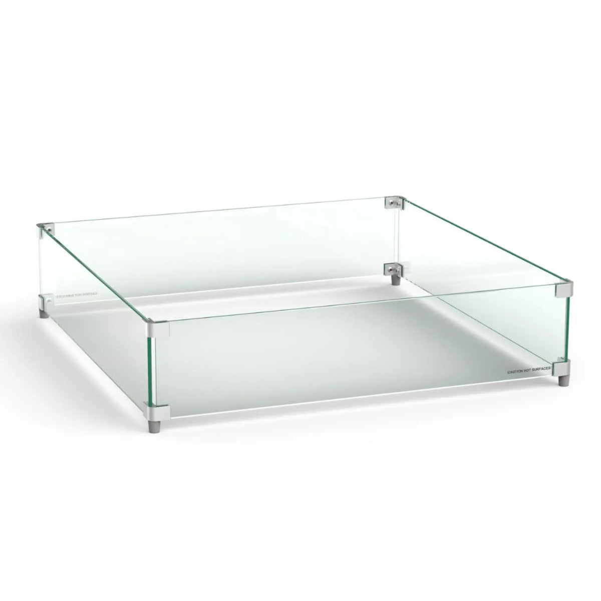 American Fyre Designs Large Square Tempered Glass Wind Guard American Fyre Designs