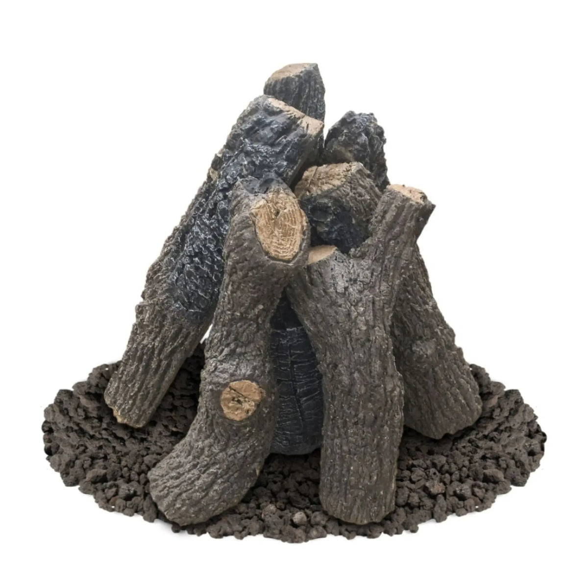 American Fyre Designs 27" Back Country Oak Outdoor Gas Log Set American Fyre Designs