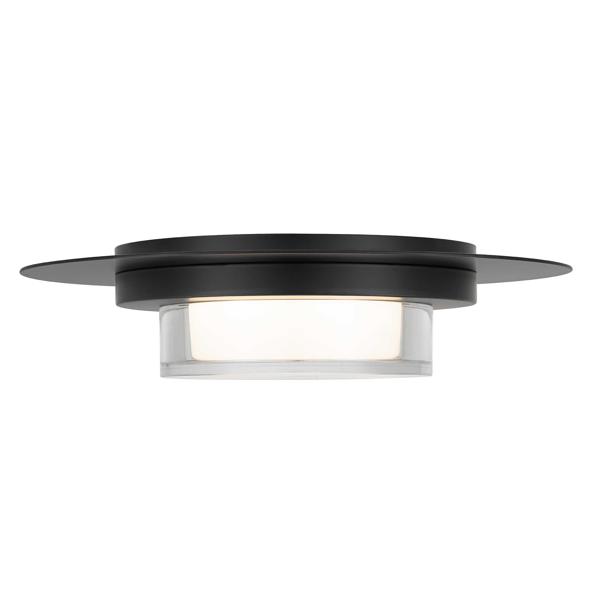 Alteck Plate 12-Inch Black 3-CCT LED Outdoor Flush Mount Light - AFM0012-3CCT-W-BK - Product Image 3