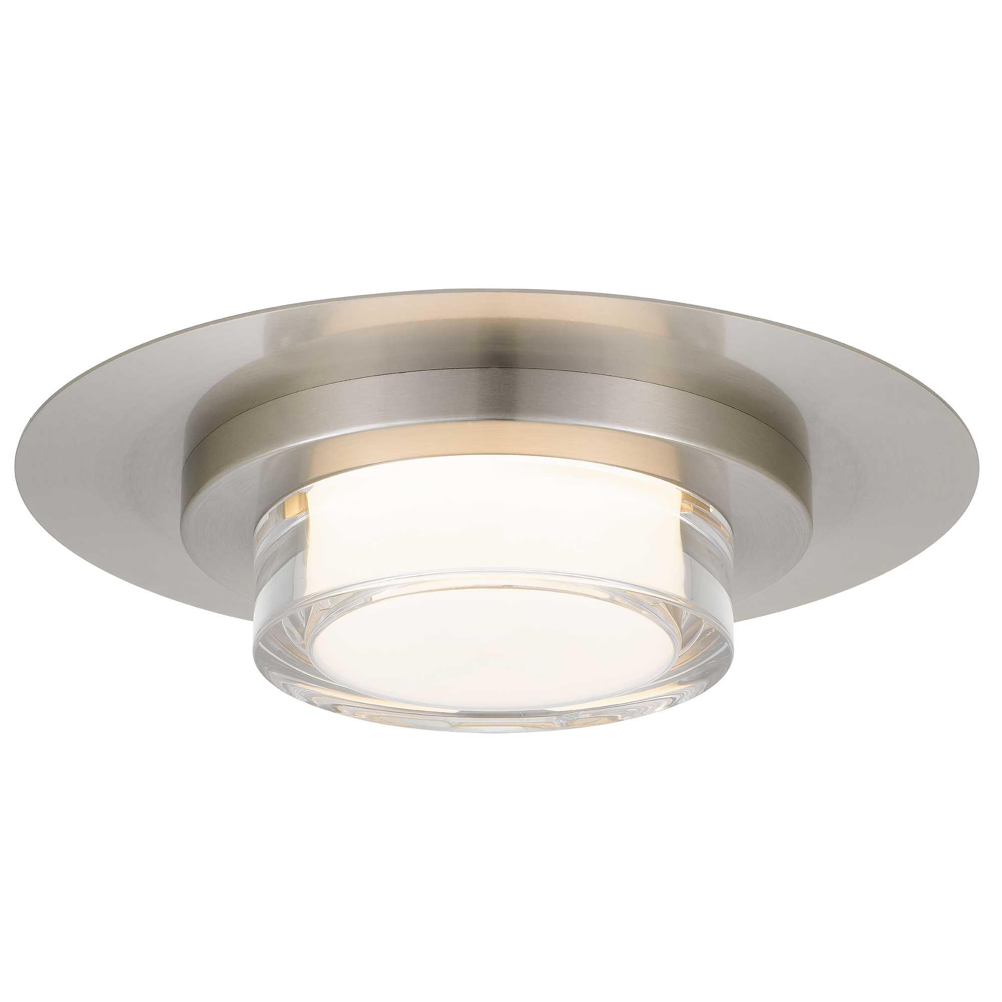 Alteck Plate 12-Inch Stainless Steel 3-CCT LED Outdoor Flush Mount Light - AFM0012-3CCT-W-BSS