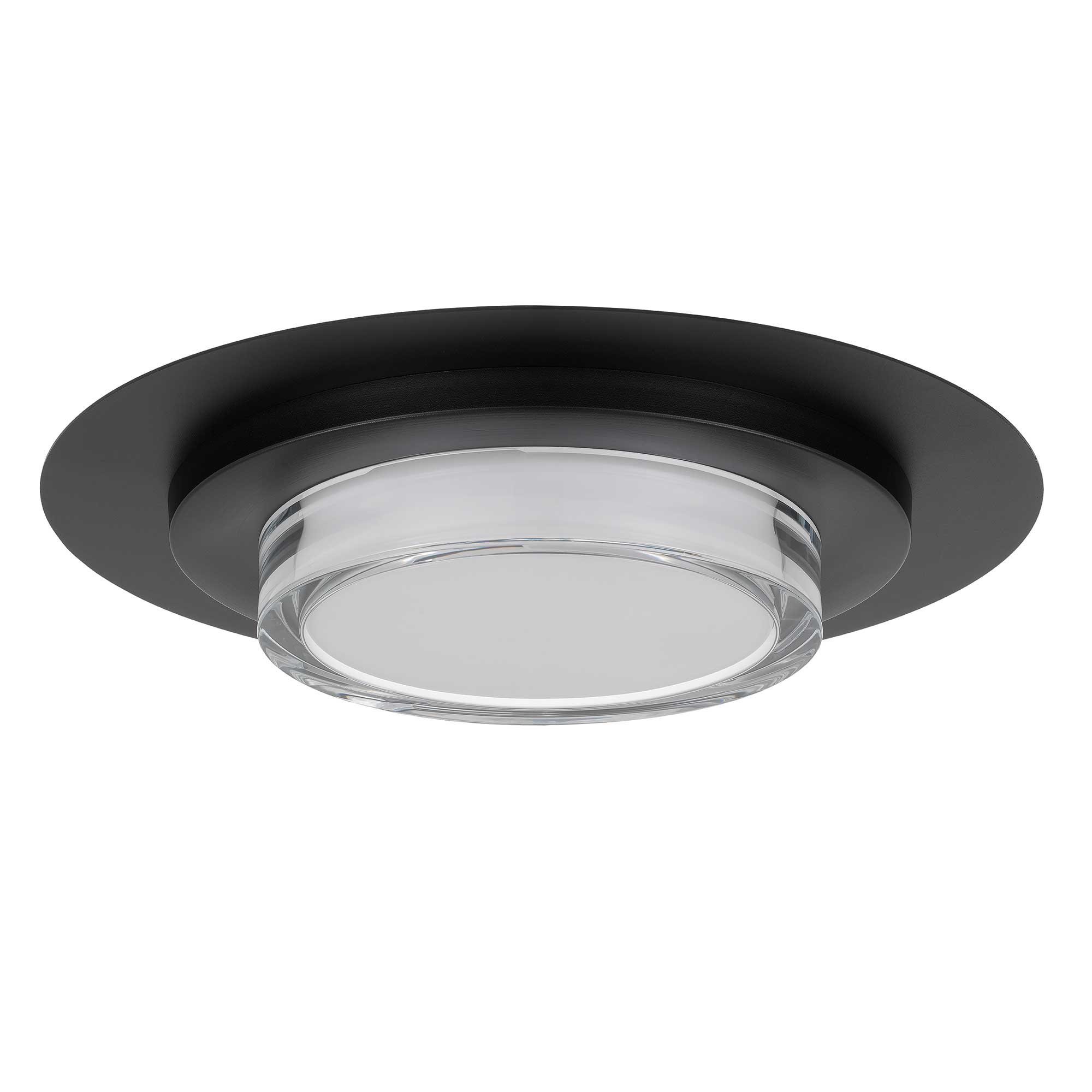 Alteck Plate 16-Inch Black 3-CCT LED Outdoor Flush Mount Light - AFM0013-3CCT-W-BK - Product Image 2