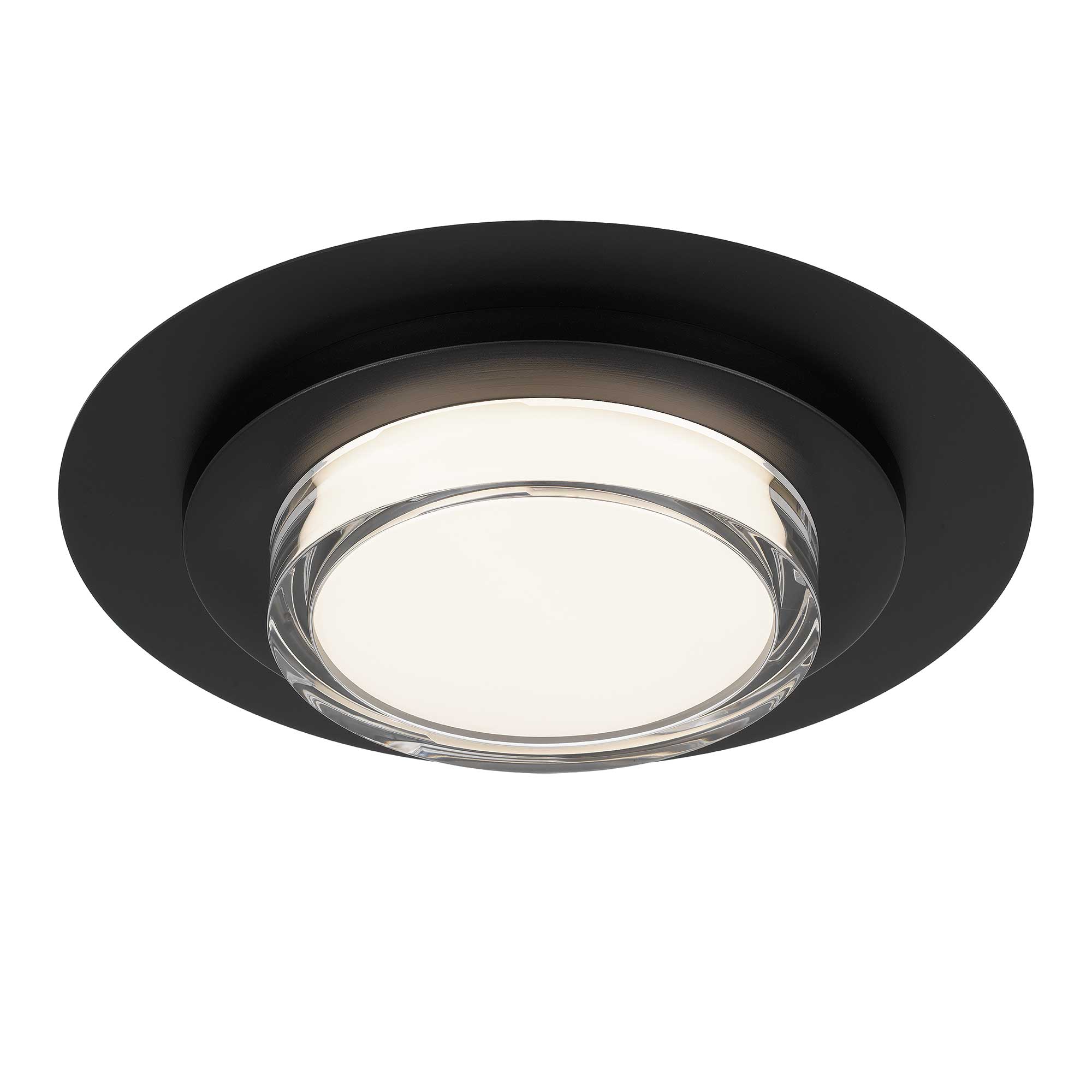 Alteck Plate 16-Inch Black 3-CCT LED Outdoor Flush Mount Light - AFM0013-3CCT-W-BK - Product Image 3