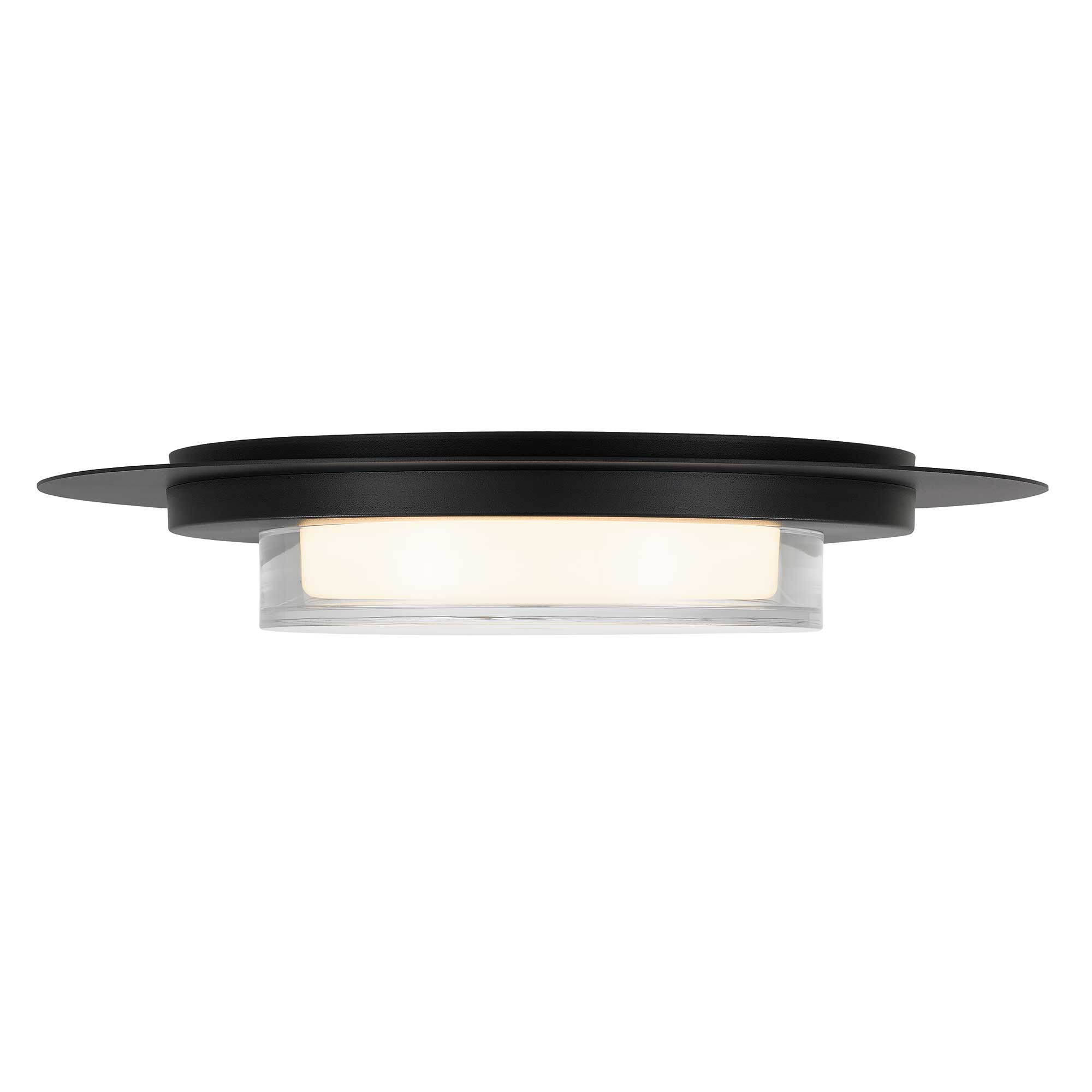 Alteck Plate 16-Inch Black 3-CCT LED Outdoor Flush Mount Light - AFM0013-3CCT-W-BK - Product Image 4