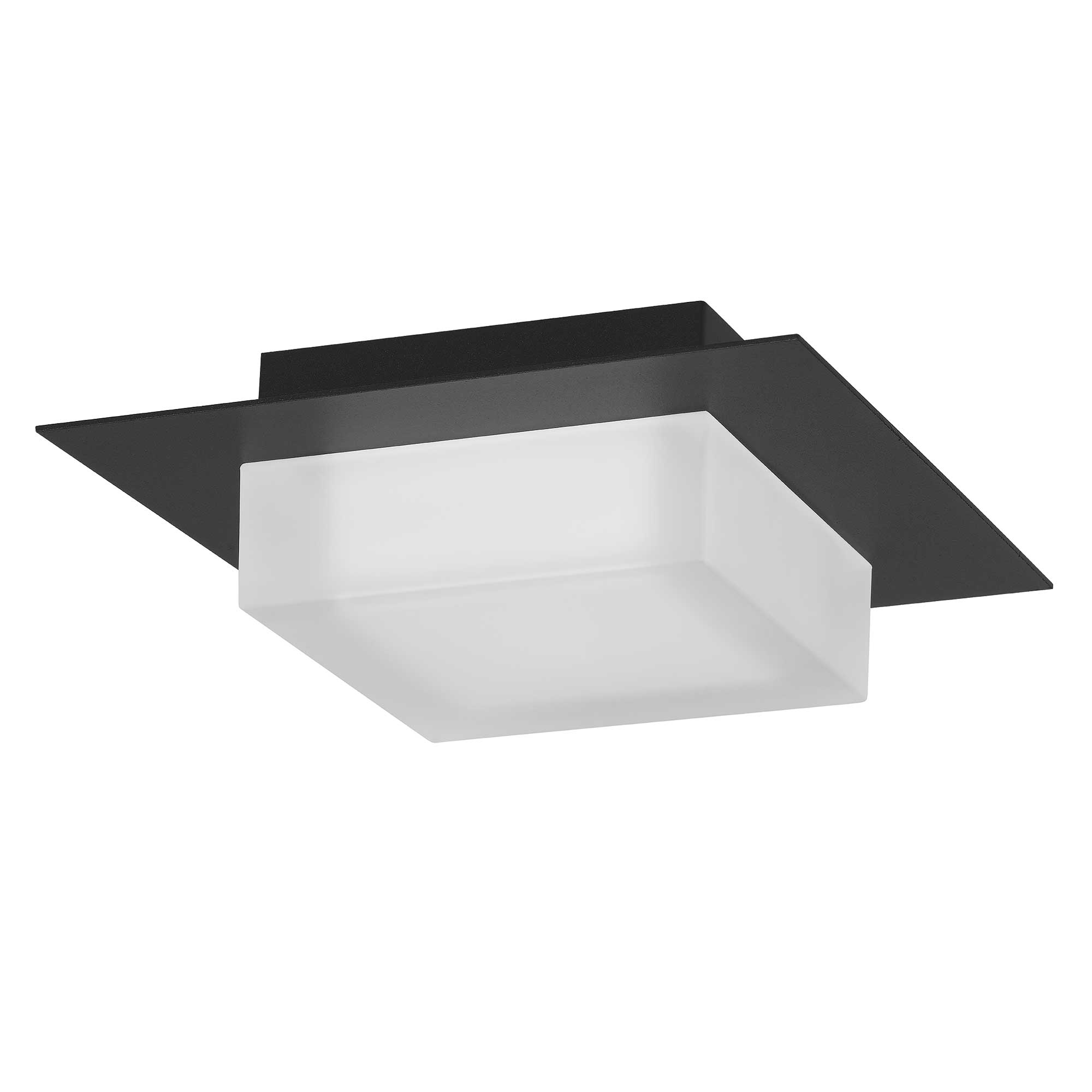Alteck Foursquare 8-Inch Black 3-CCT LED Outdoor Flush Mount Light - AFM0014-3CCT-W-BK - Product Image 2