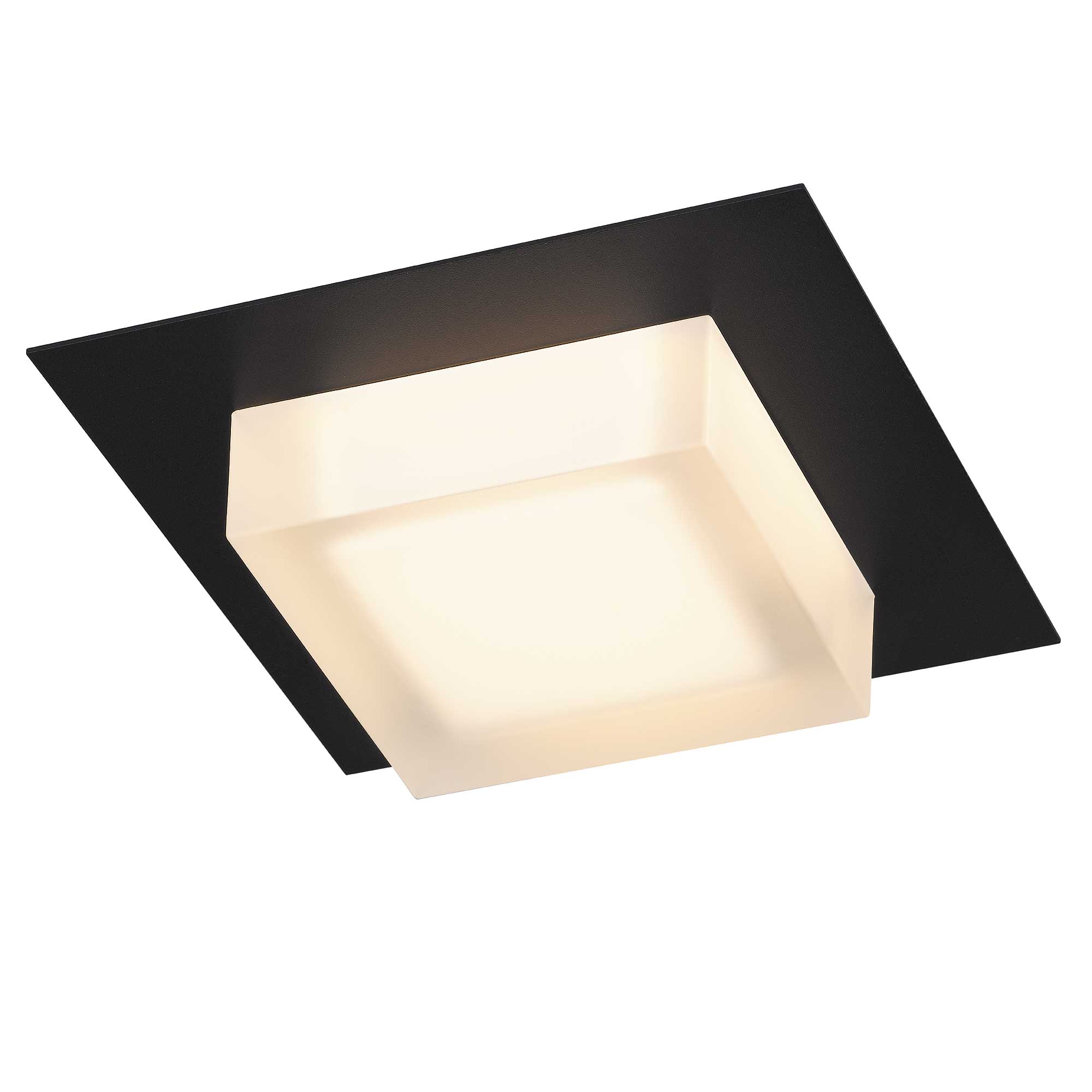 Alteck Foursquare 8-Inch Black 3-CCT LED Outdoor Flush Mount Light - AFM0014-3CCT-W-BK - Product Image 3