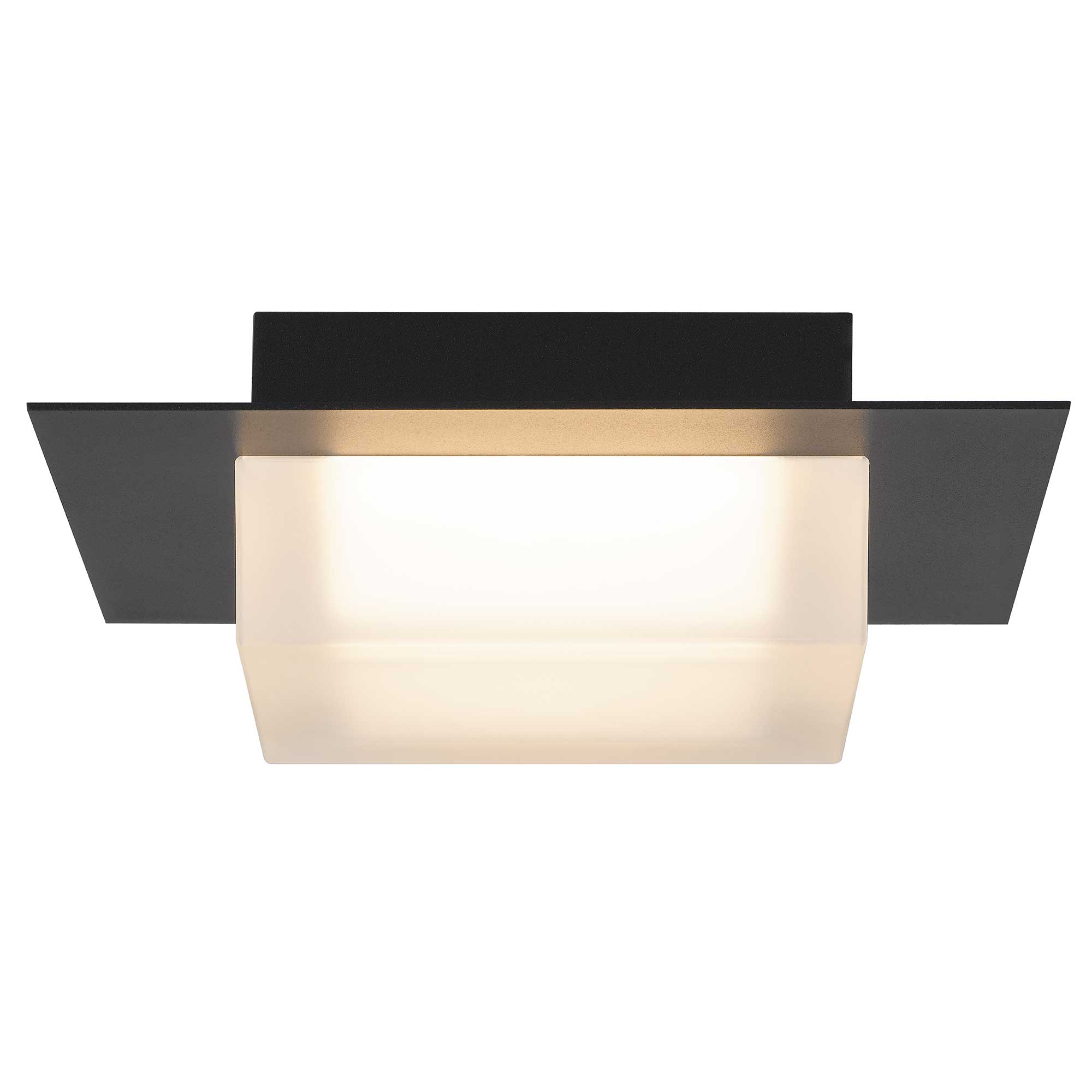 Alteck Foursquare 8-Inch Black 3-CCT LED Outdoor Flush Mount Light - AFM0014-3CCT-W-BK - Product Image 4