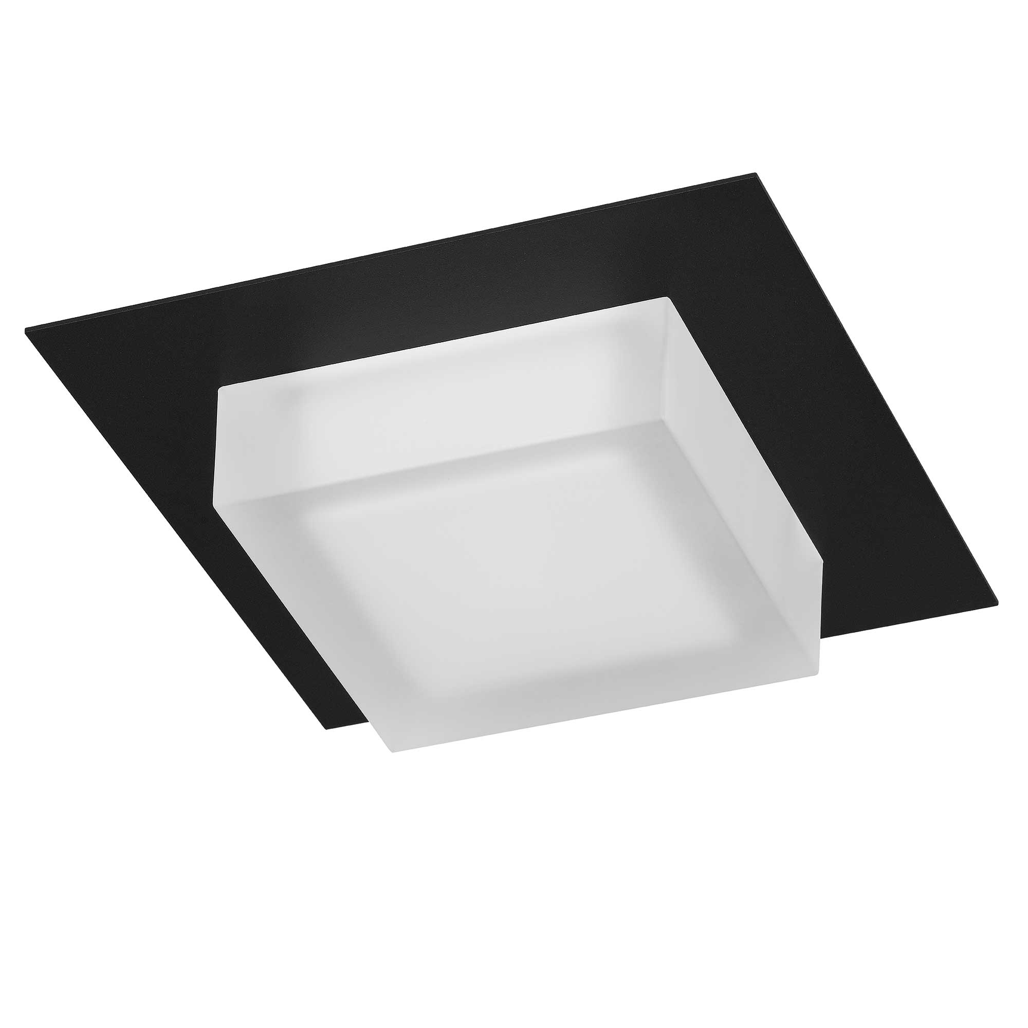Alteck Foursquare 8-Inch Black 3-CCT LED Outdoor Flush Mount Light - AFM0014-3CCT-W-BK - Product Image 5